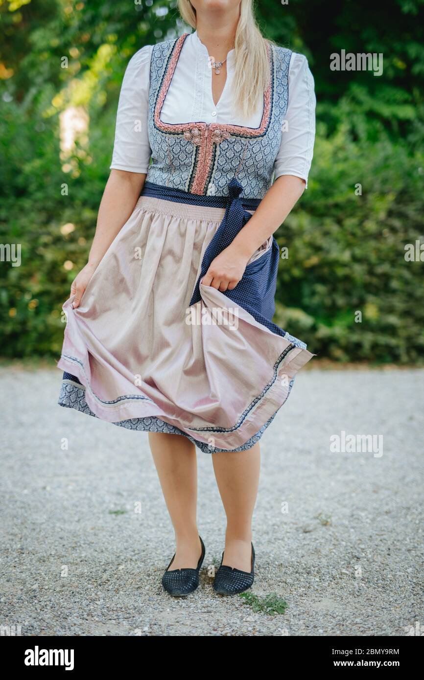 Traditional Bavarian dress, Dirndl Stock Photo - Alamy