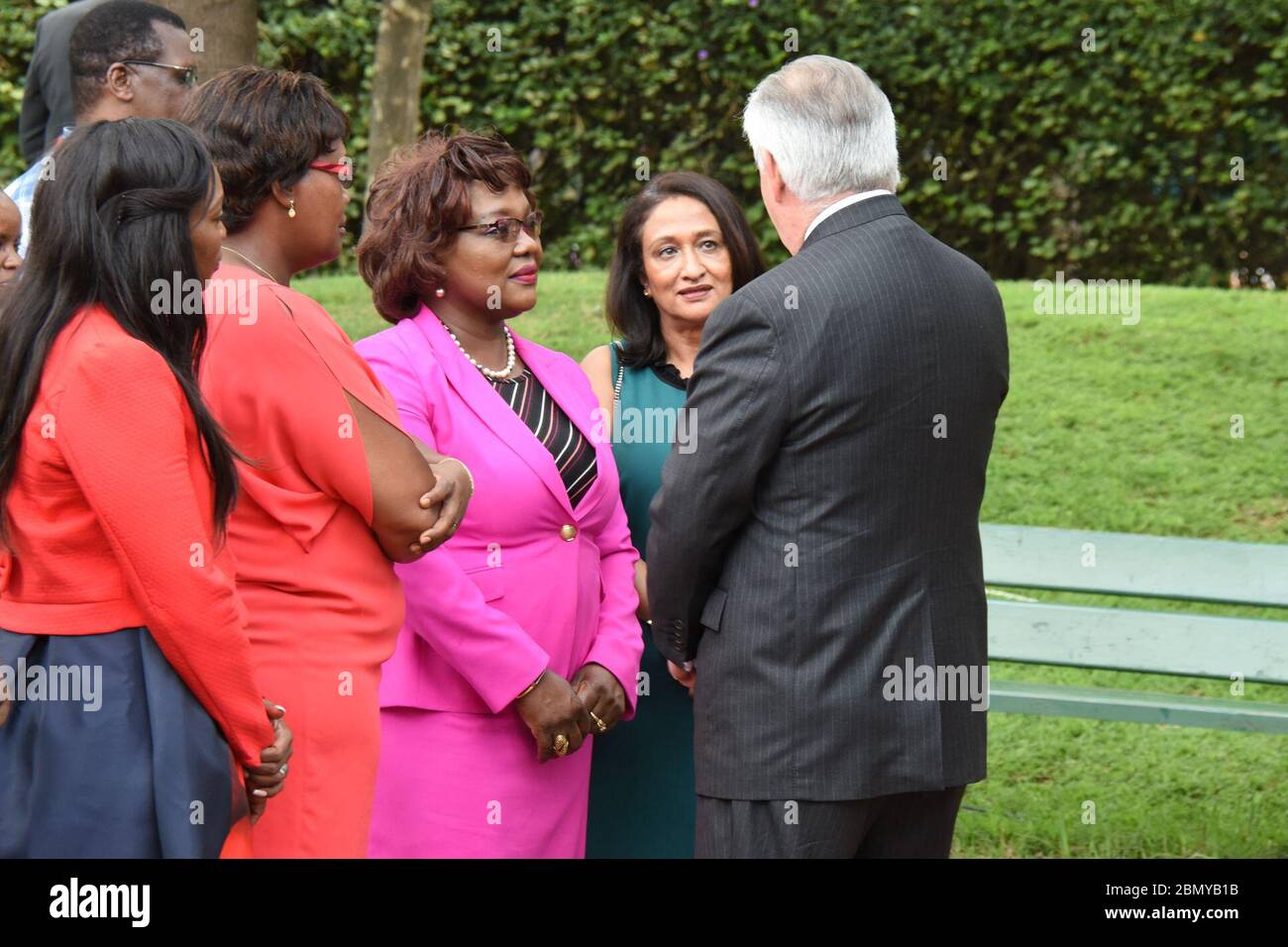 Secretary Tillerson Speaks With Survivors of the 1998 Bombing at the U