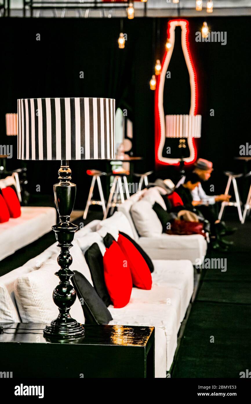 Johannesburg, South Africa August 20, 2015 Coca Cola Coke Studio branded interior design