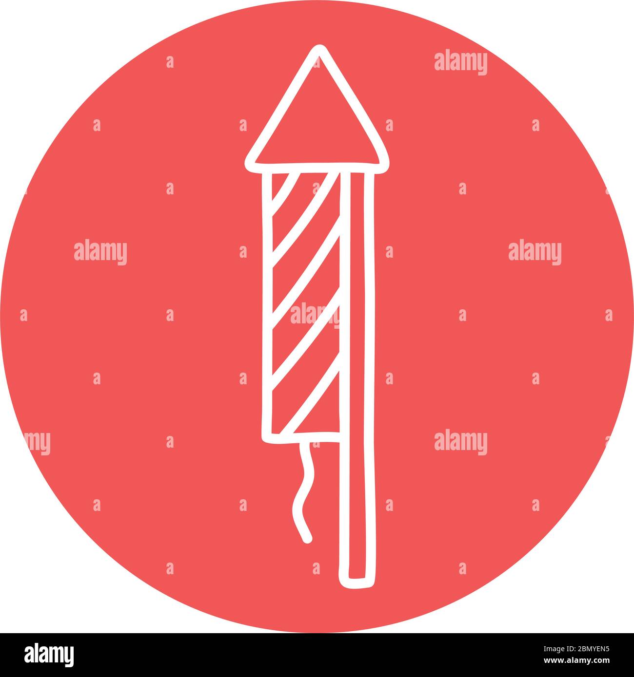 Striped firework block style icon vector design Stock Vector Image ...