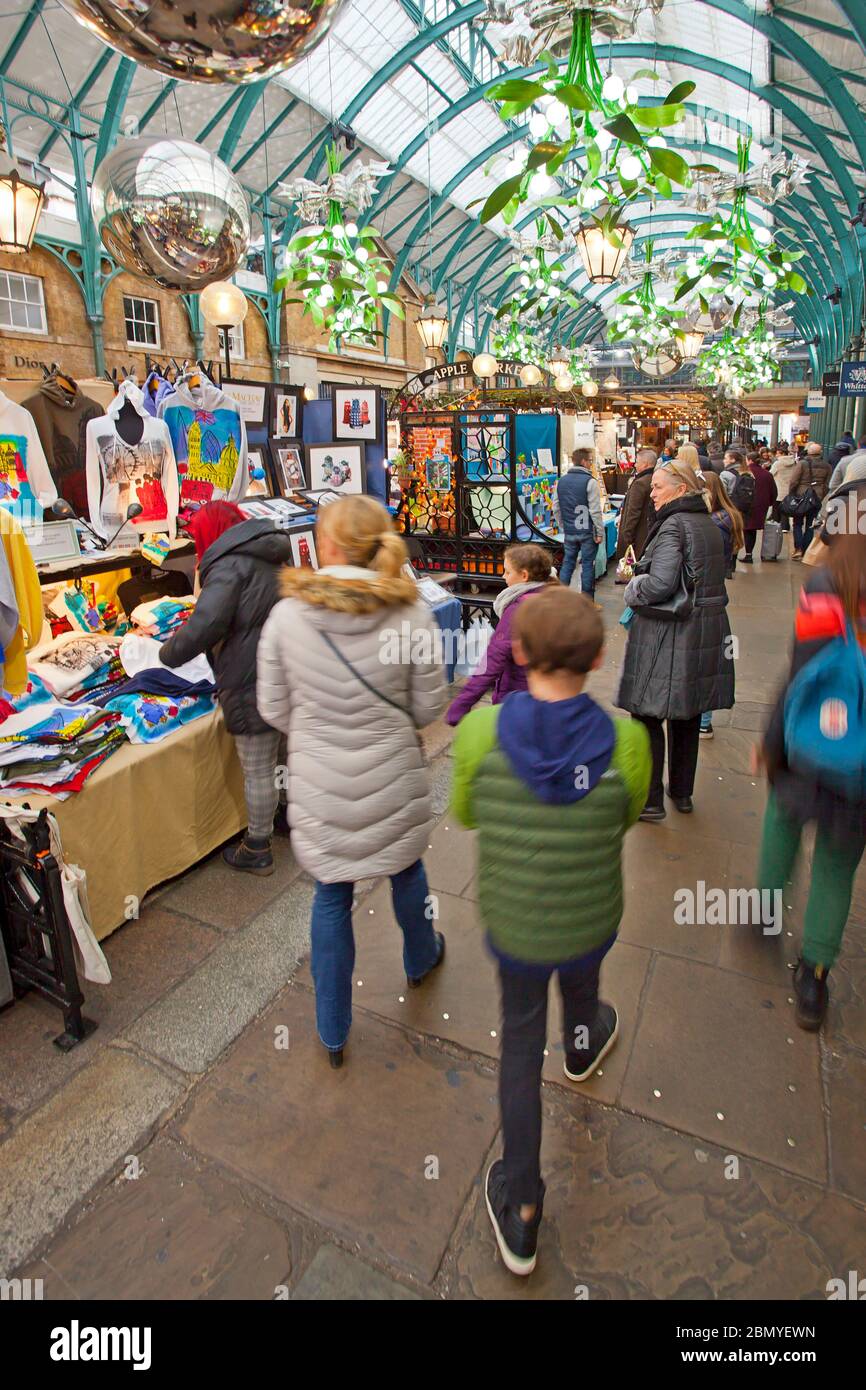 Handmade goods, shirts and clothing for sale at Apple Market, Covent