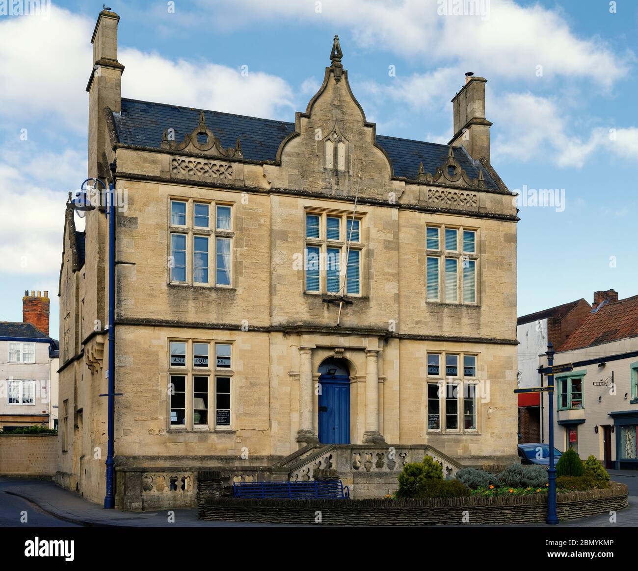 St John's House, 15 High Street, Devizes, Wiltshire, UK  Grade II listed 19th century house Stock Photo