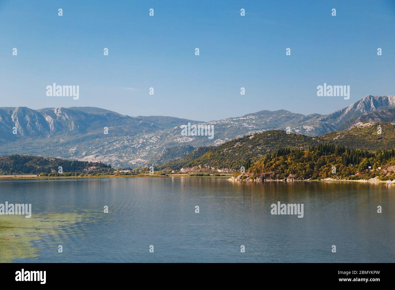 A beautiful landscape view at Lake Skadar in Montenegro, National Park
