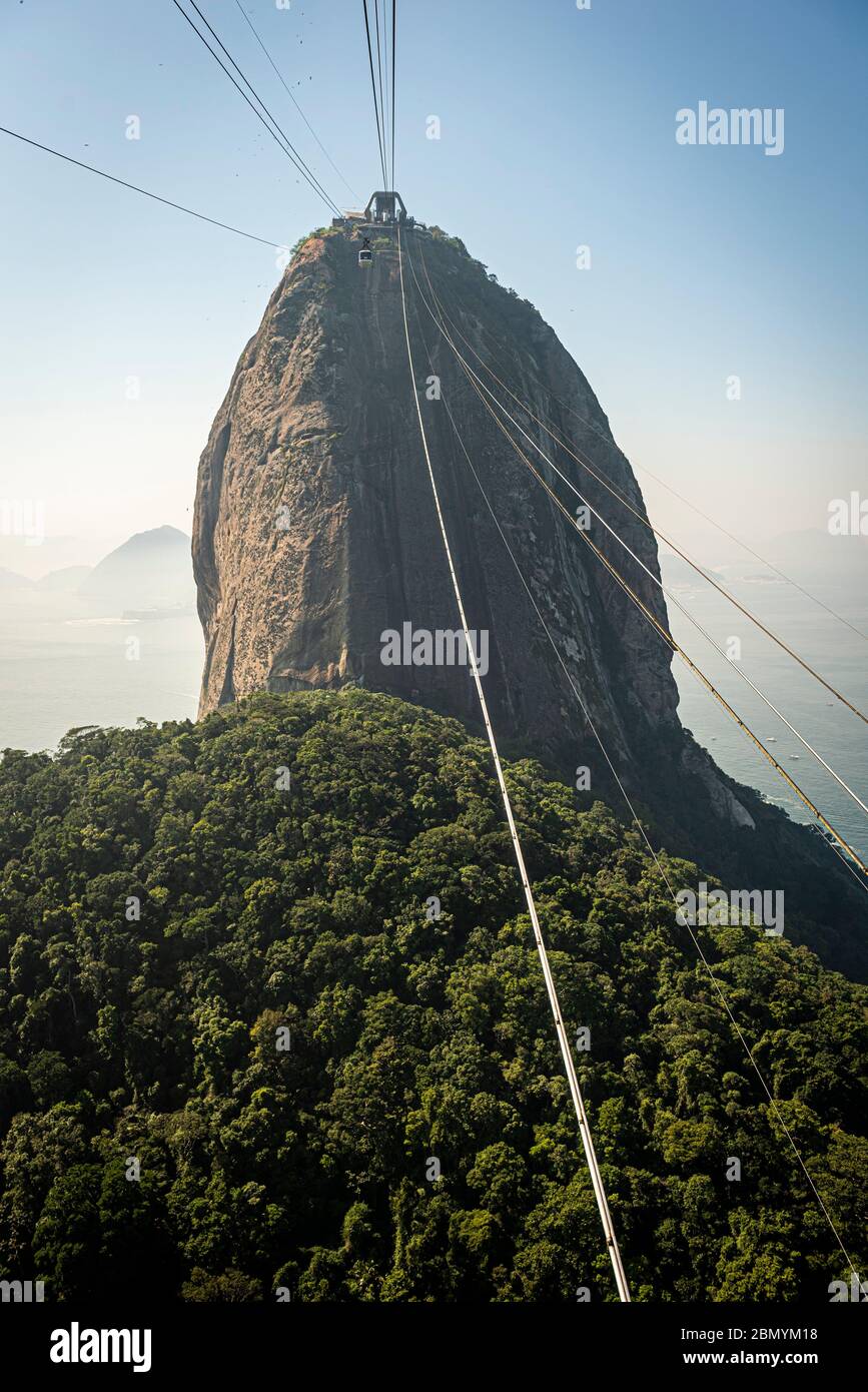Sugarloaf important tourist spot in Rio de Janeiro, Brazil Stock Photo