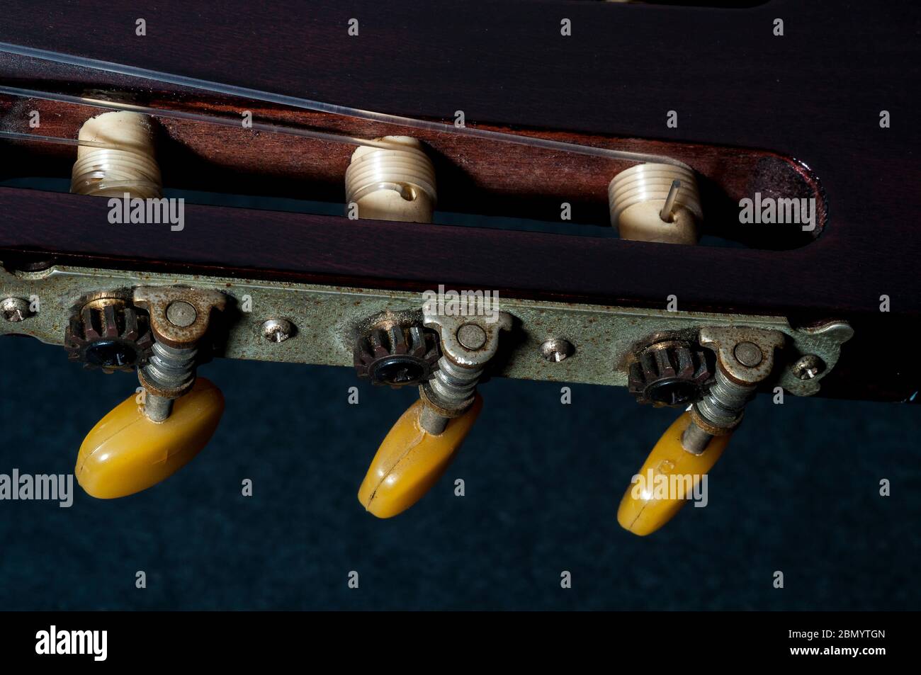 Tuning Pegs and Capstans on Headstock on Terada C103N acoustic classic