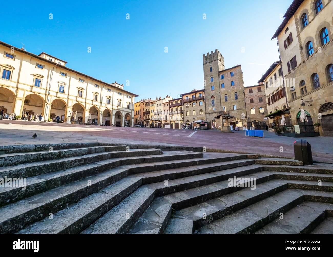 Arezzo (Italy) - The Etruscan and Renaissance city of Tuscany region. Here  the historical center Stock Photo - Alamy