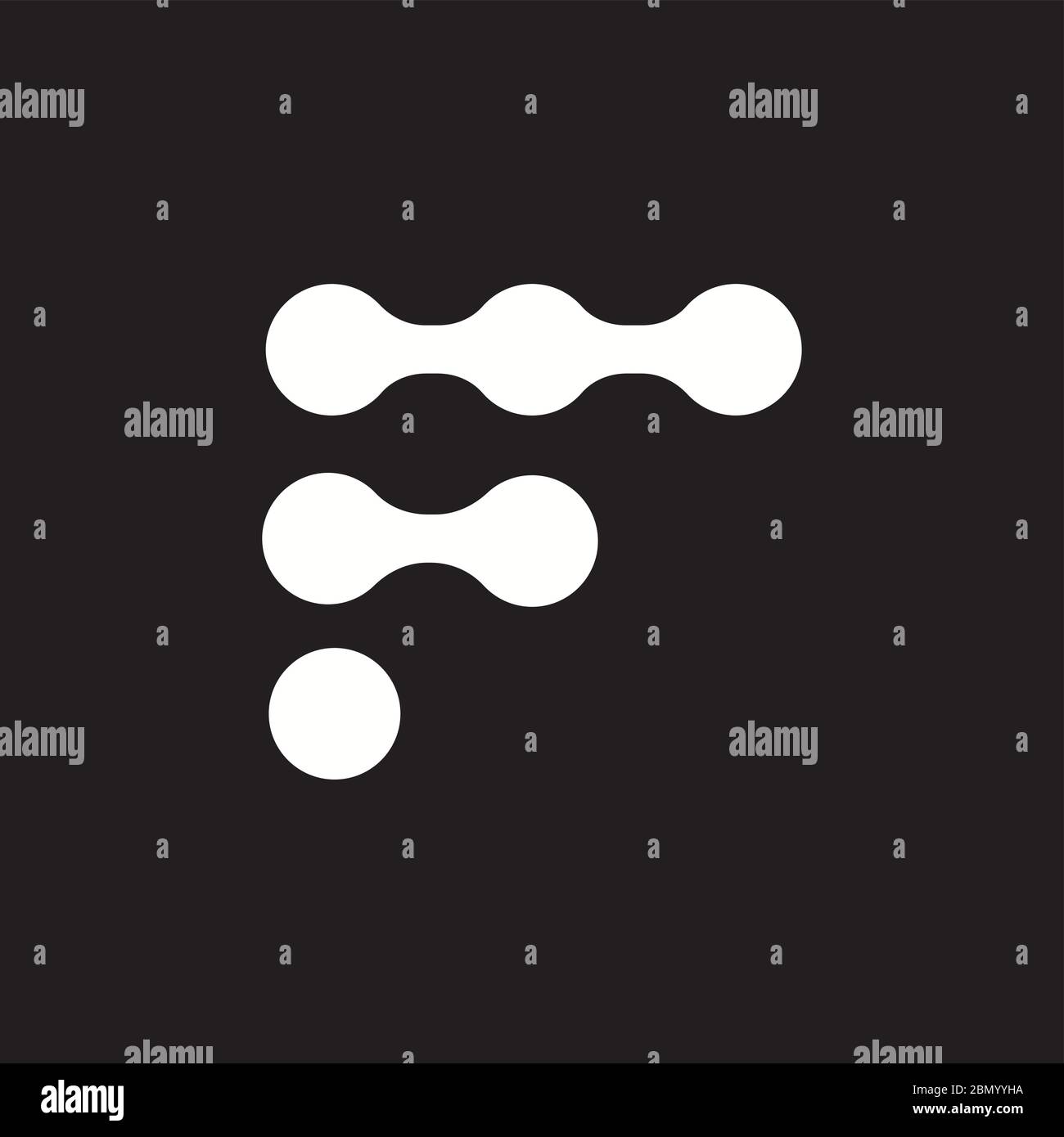 Initial Letter Ff Logo Or F Logo Vector Design Template Stock Vector