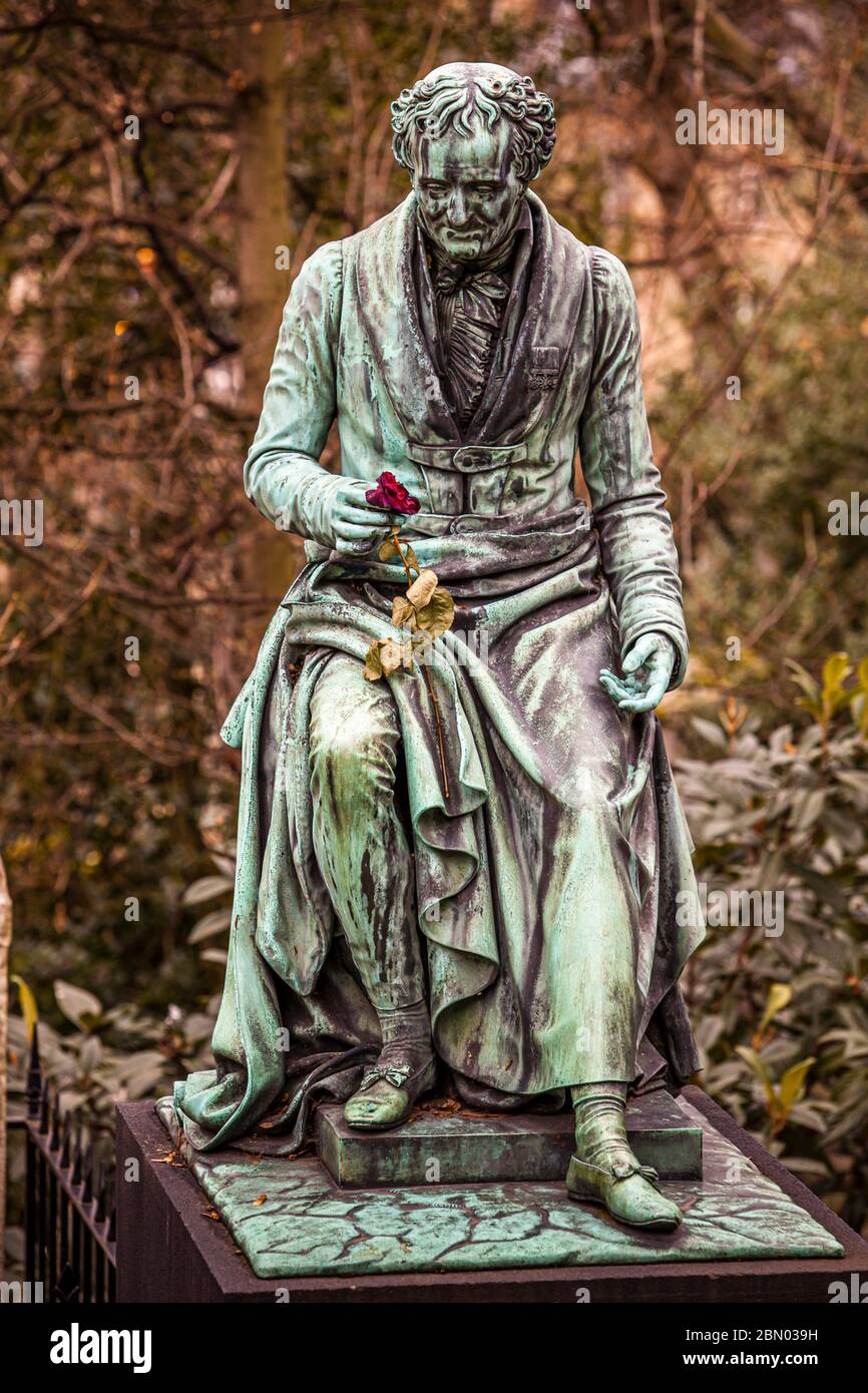 The tomb monument of Dominique-Vivant Denon on the Cimetière du Père-Lachaise in Paris, France Stock Photo