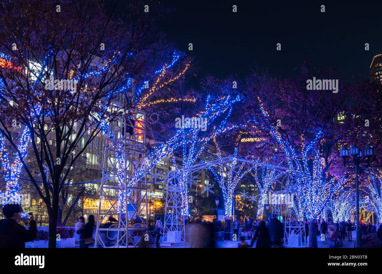 Festival of the Lights in Osaka. The winter illumination events