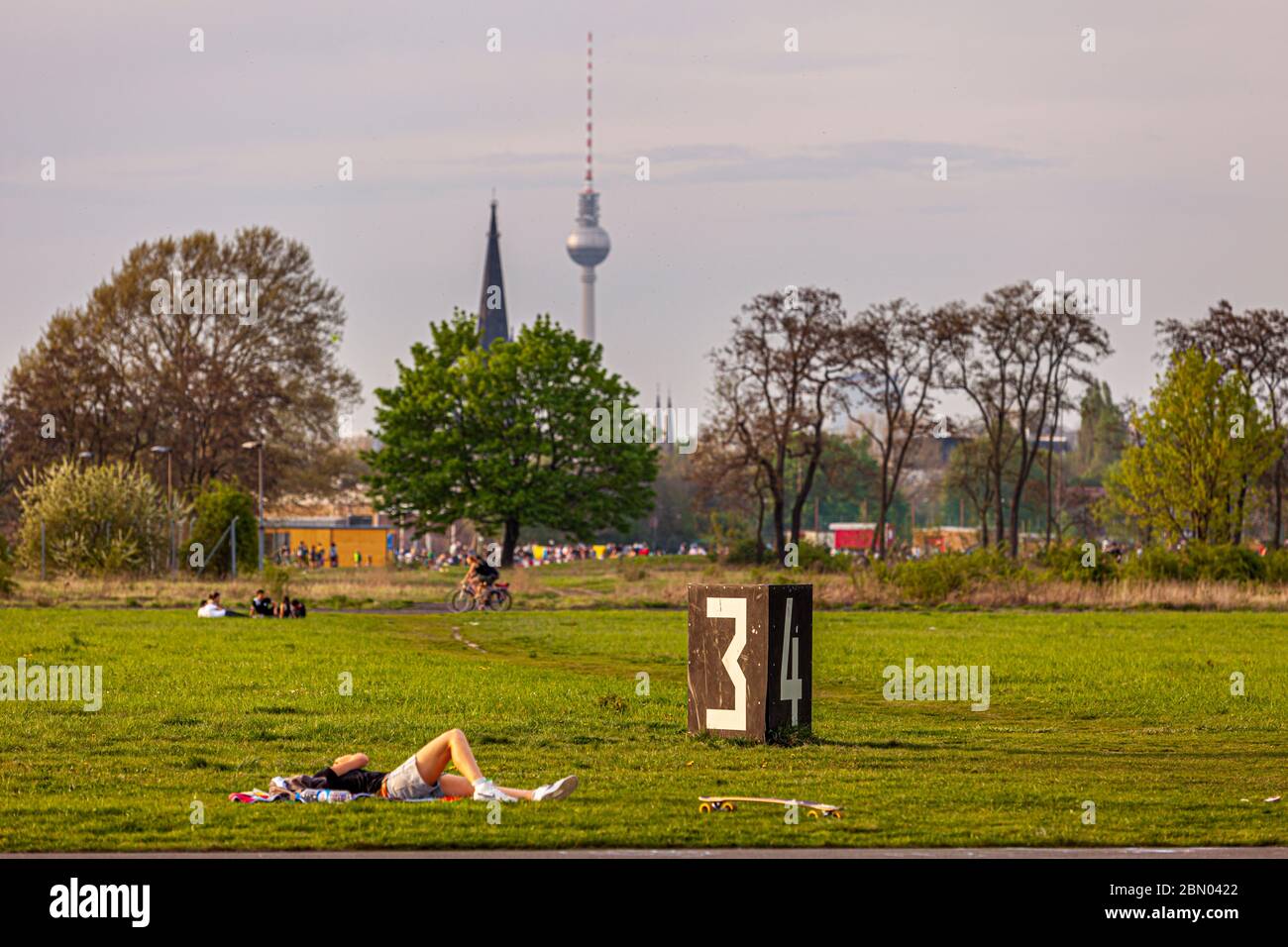 Tempelhof Airport is rededicated for Public Recreation Stock Photo
