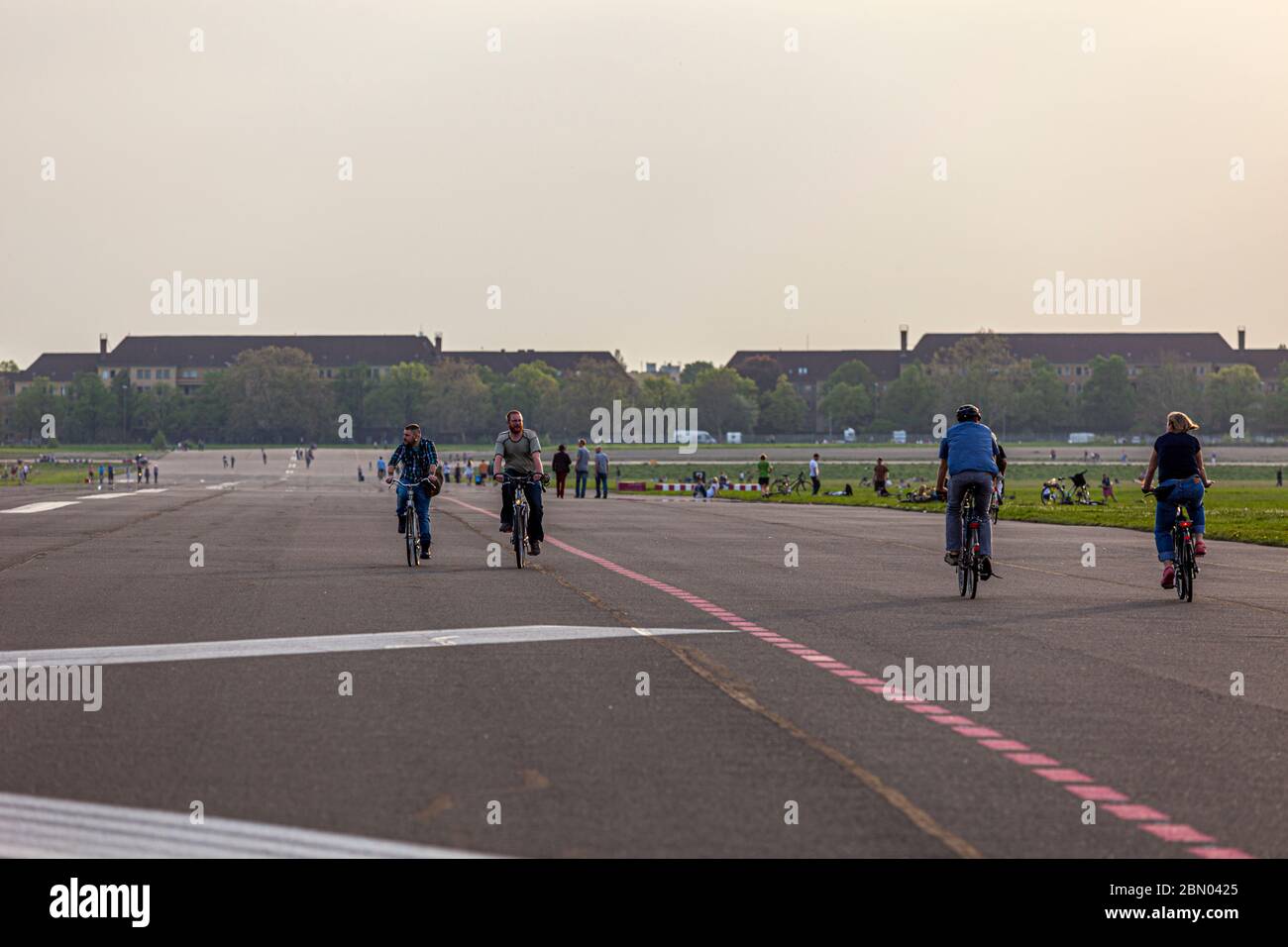 Tempelhof Airport is rededicated for Public Recreation Stock Photo