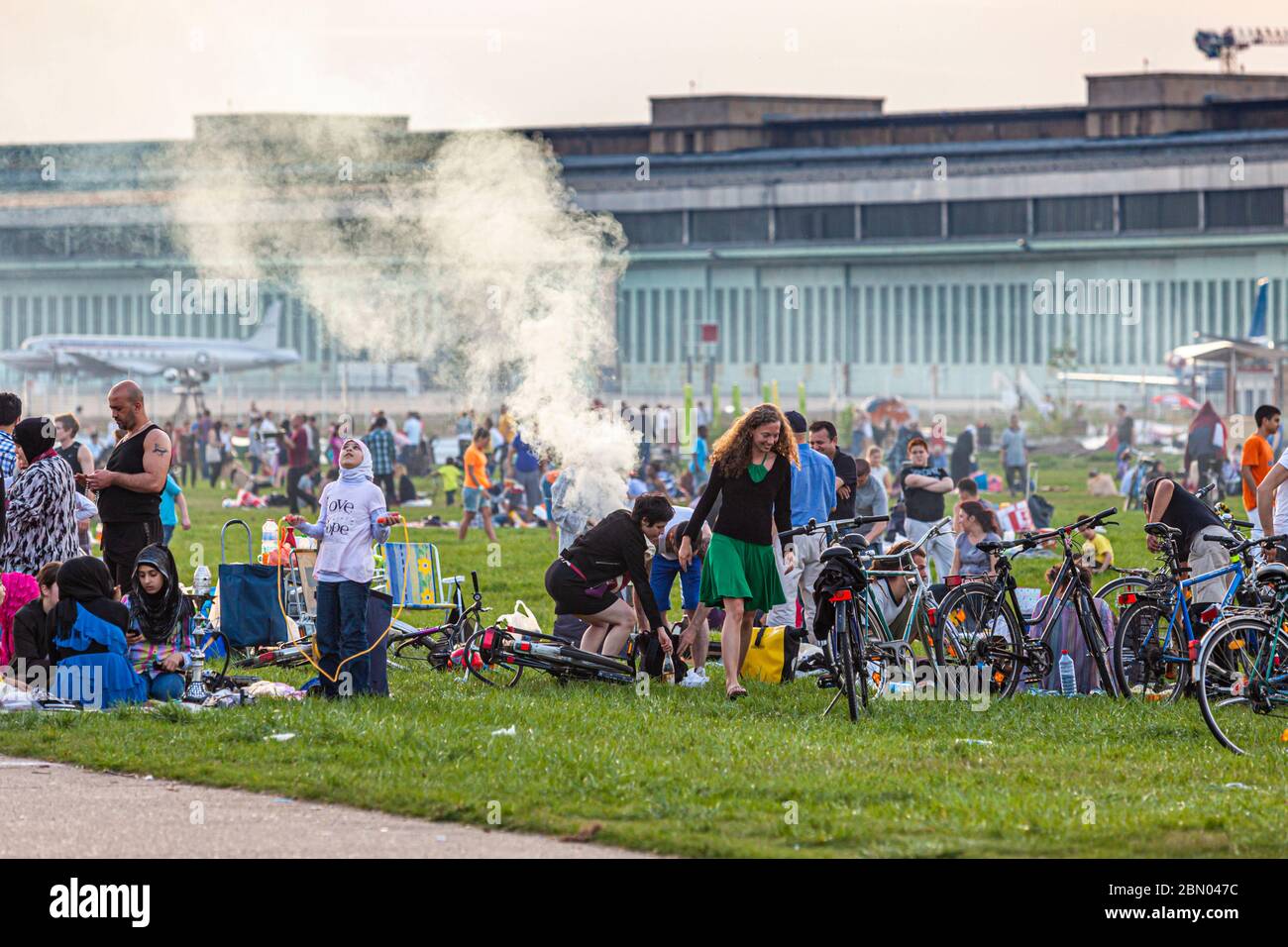 Tempelhof Airport is rededicated for Public Recreation Stock Photo