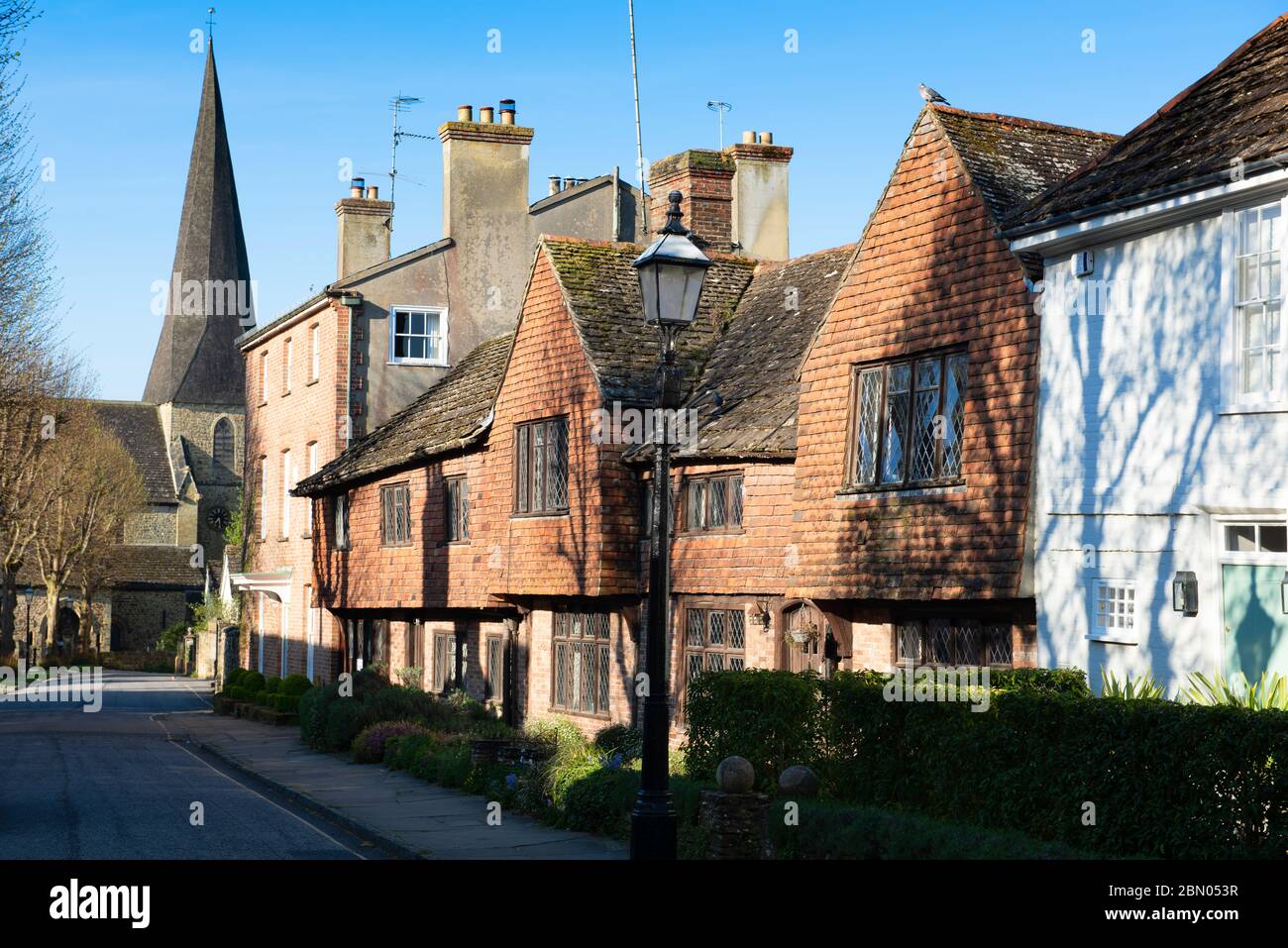 A view from "The Minstrels" south along the Causeway to St Mary's