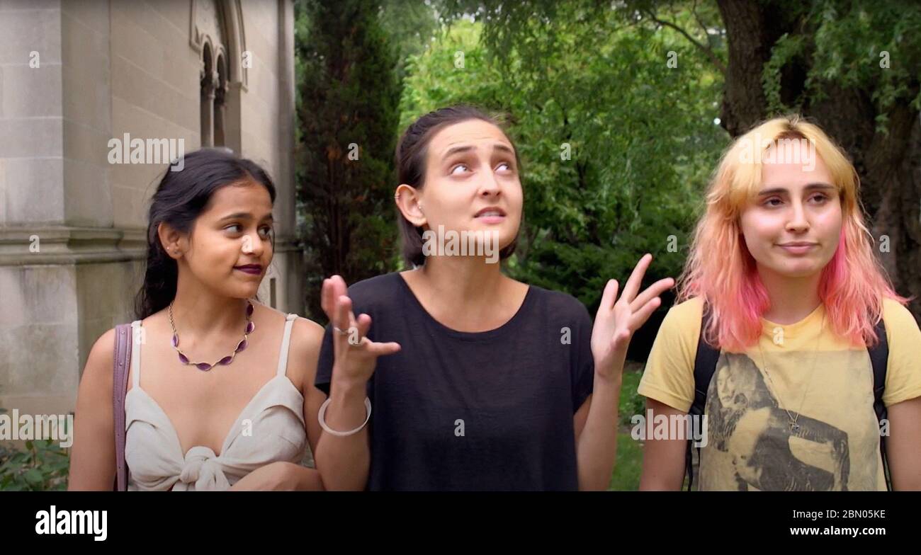 CRSHD, from left: Deeksha Ketkar, Isabelle Barbier, Sadie Scott, 2019. ©  Lightyear Entertainment / Courtesty Everett Collection Stock Photo - Alamy
