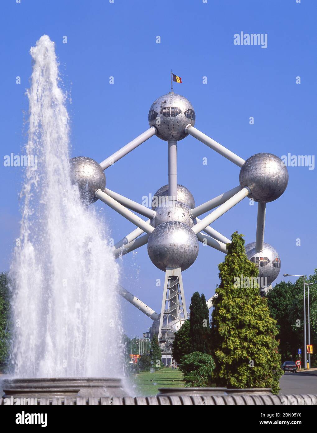 The Atomium from Heysel Park, Heysel, Brussels, Belgium Stock Photo
