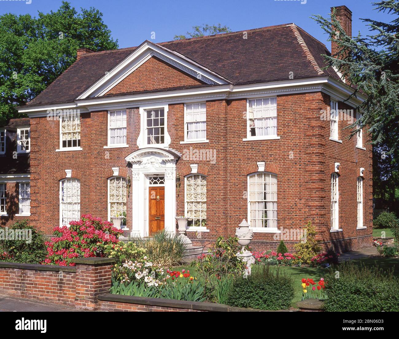 Large detached house, The Bishops Avenue, Hampstead, London Borough of Camden, Greater London, England, United Kingdom Stock Photo