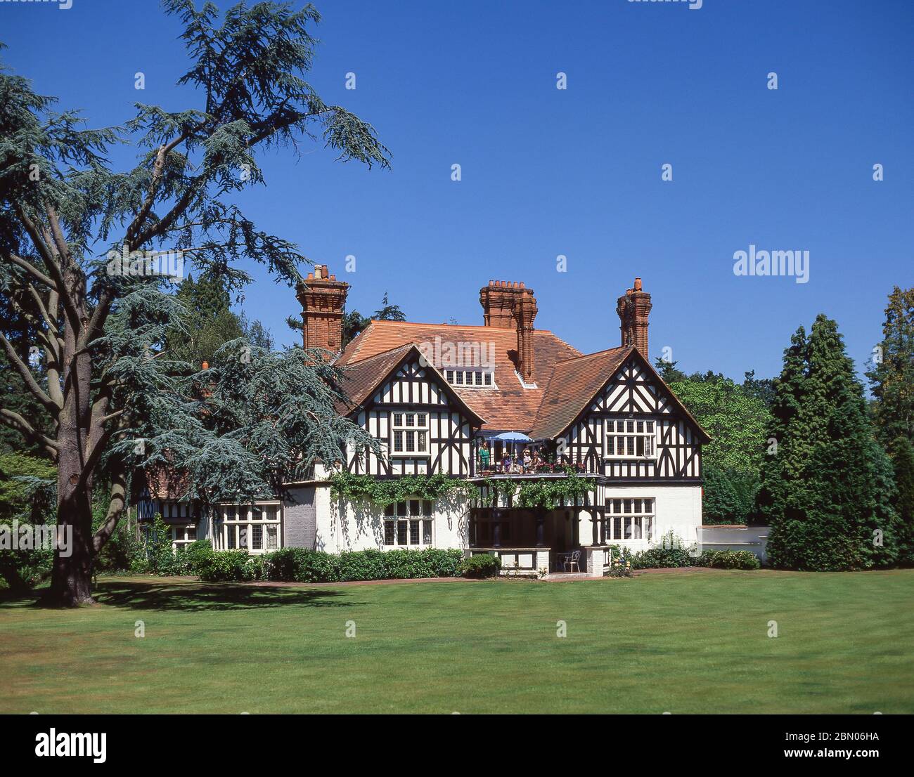 Large country house, Sunningdale, Berkshire, England, United Kingdom Stock Photo