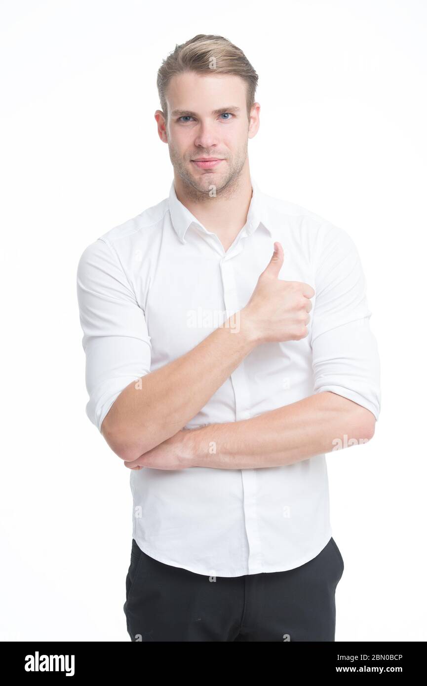 Just awesome. Guy shows thumbs up gesture. Excellent quality. Man