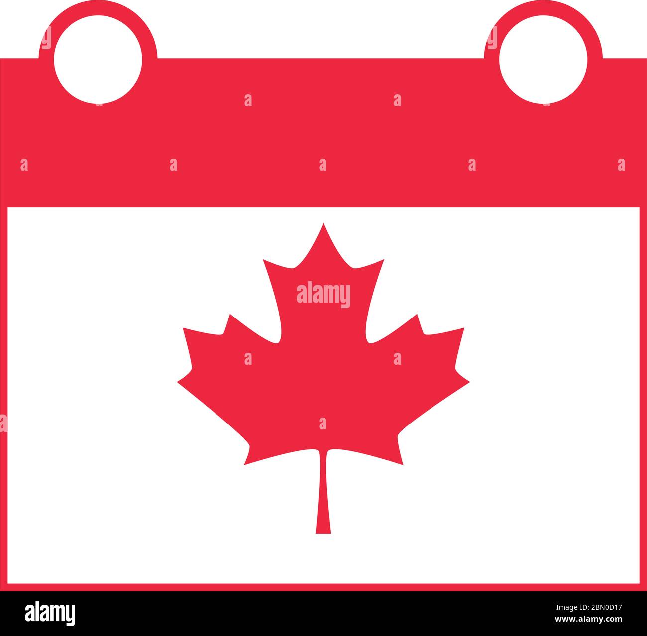 canada day, independence calendar date maple leaf sign vector