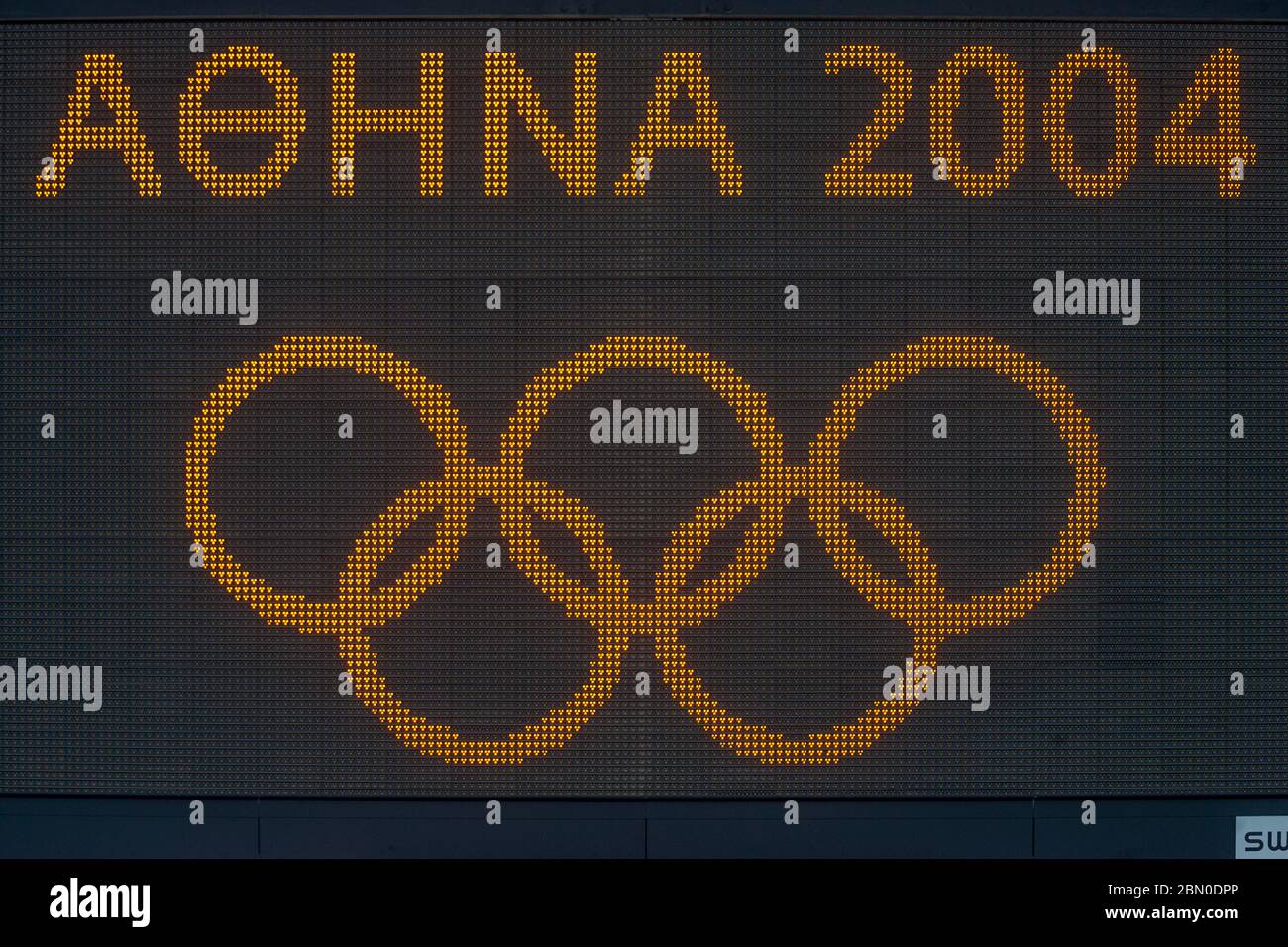 Signage at the Athens Olympic Aquatic Centre at the 2004 Olympic Summer