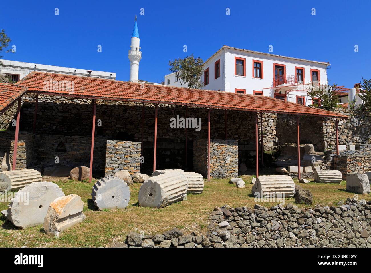 Mausoleum, Bodrum, Mugla Province, Turkey Stock Photo