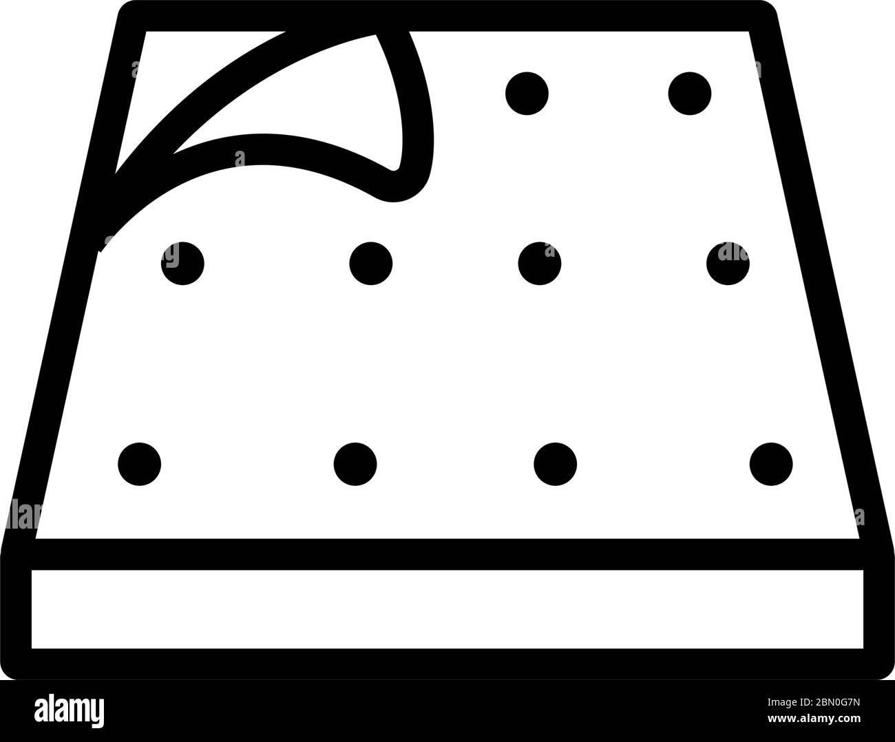 carpet track material icon vector outline illustration Stock Vector