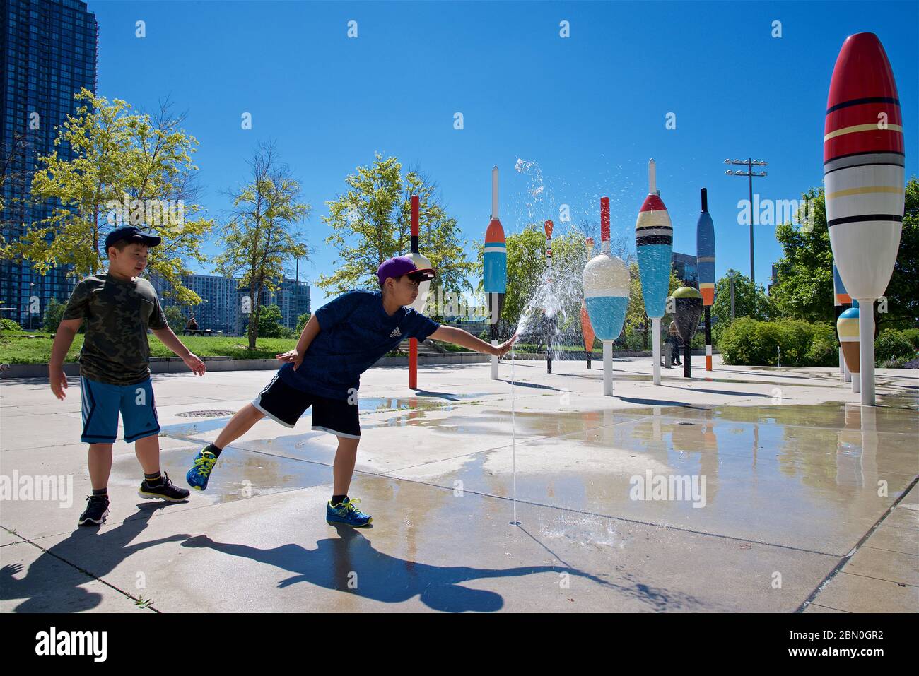Boys water park in summer hi-res stock photography and images - Alamy