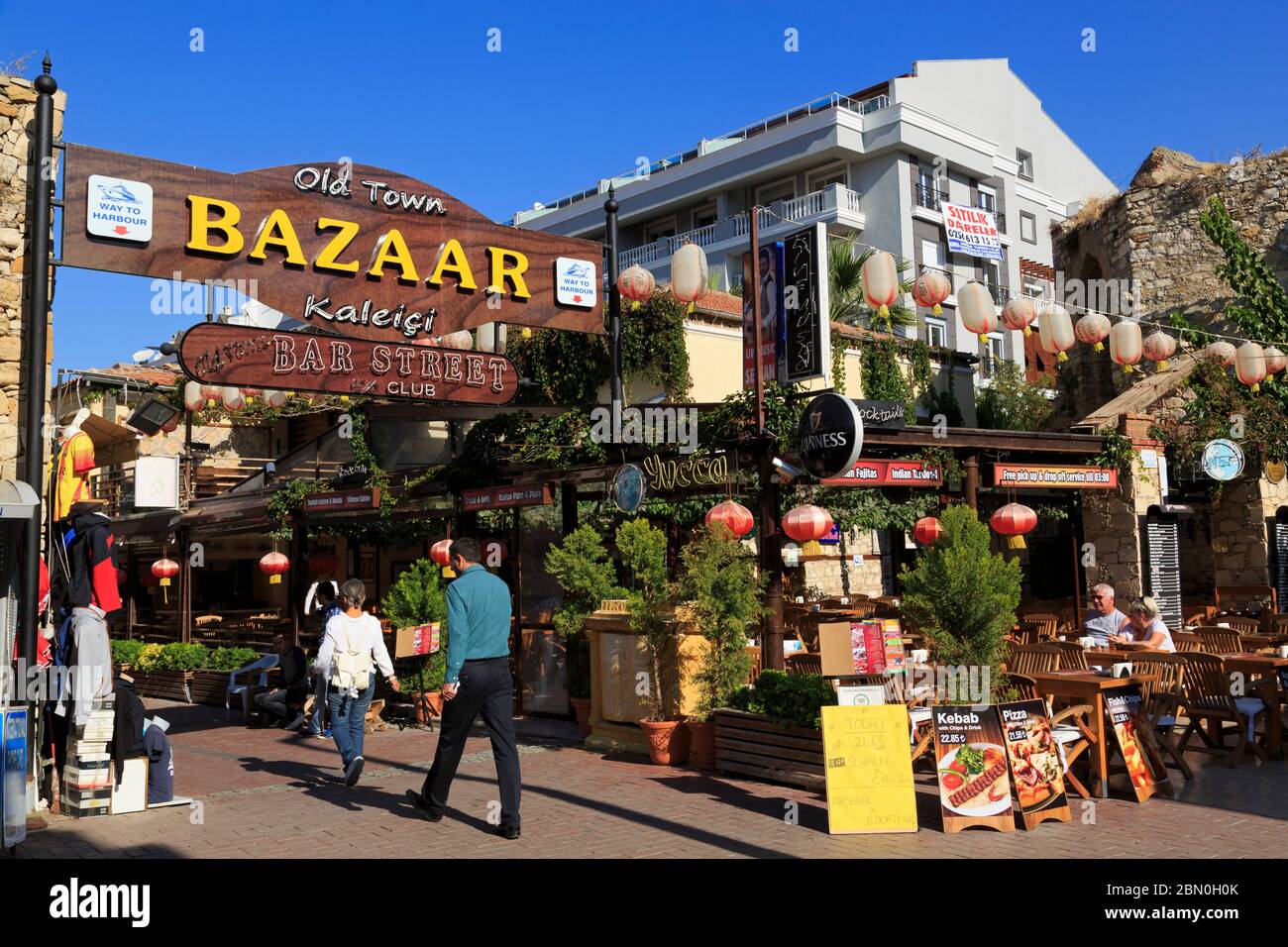 Old Town Bazaar,Kusadasi,Aydin,Province,Turkey,Mediterranean Stock Photo