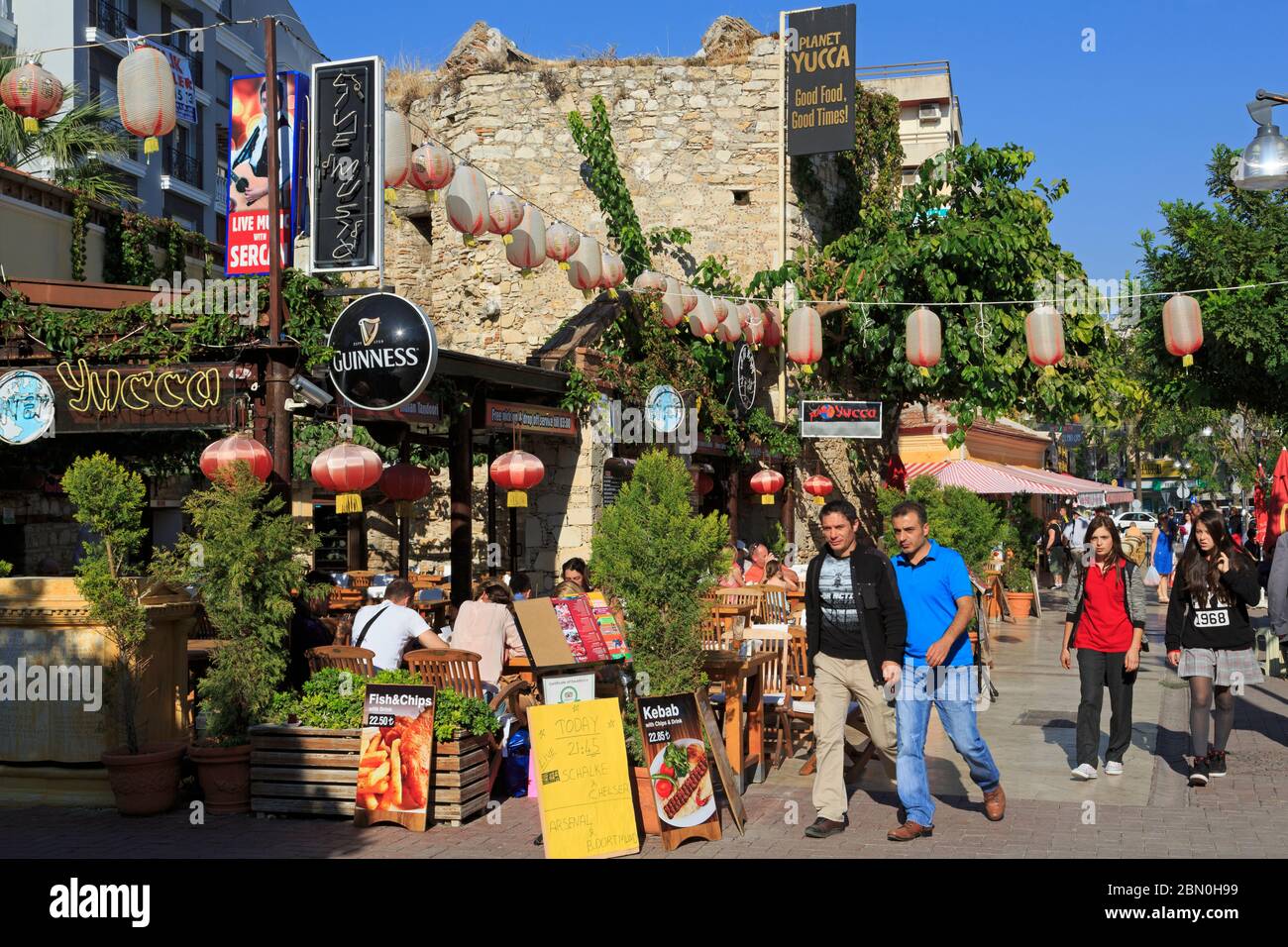 Restaurant in Old Town,Kusadasi,Aydin,Province,Turkey,Mediterranean Stock Photo