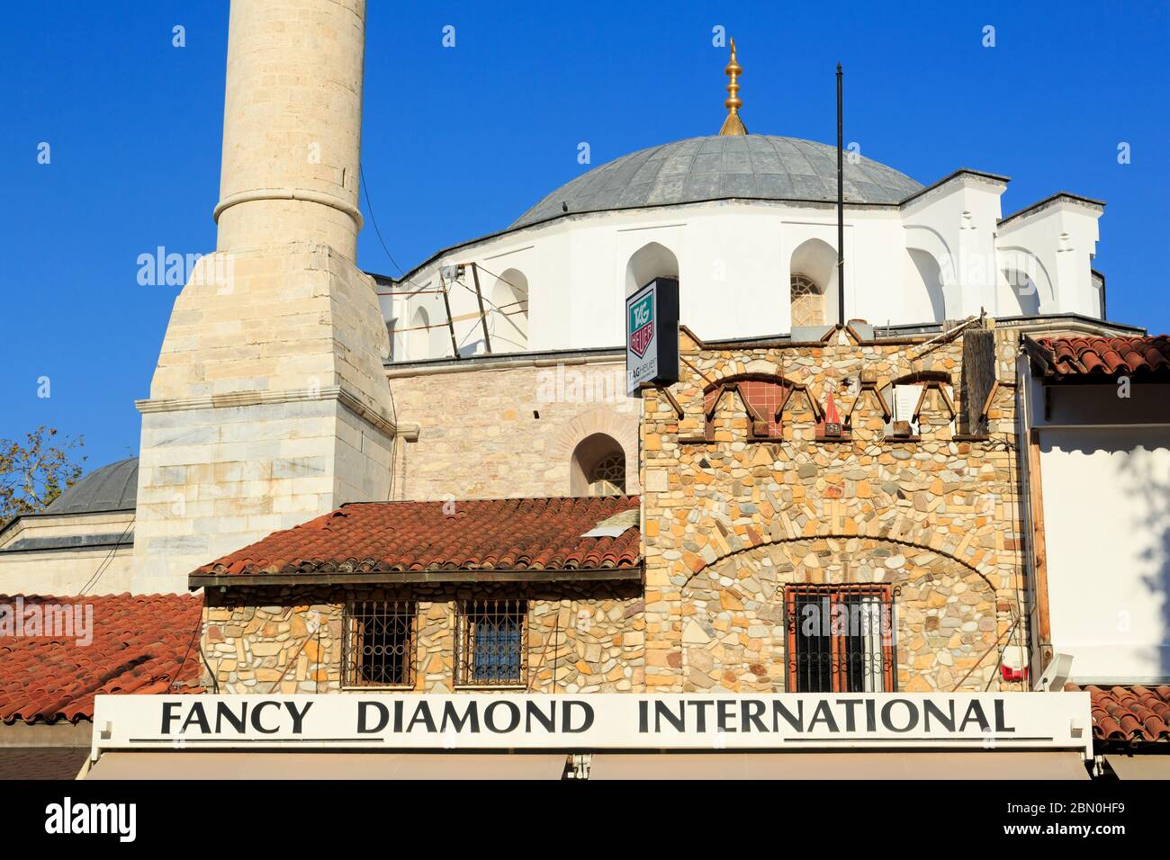 Kaleici Mosque,Kusadasi,Aydin,Province,Turkey,Mediterranean Stock Photo