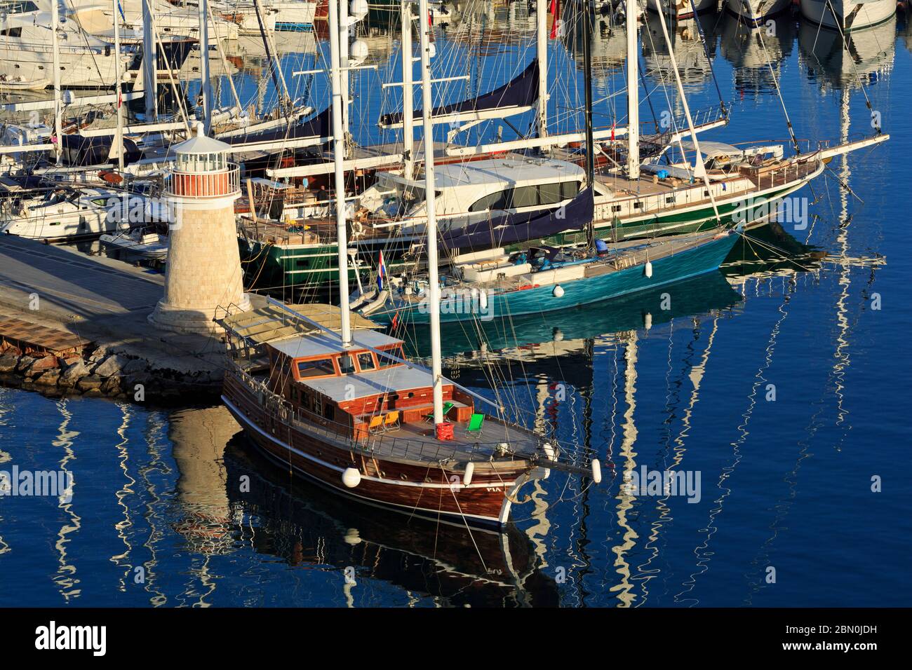 Yacht Marina,Marmaris,Turkey,Mediterranean Stock Photo