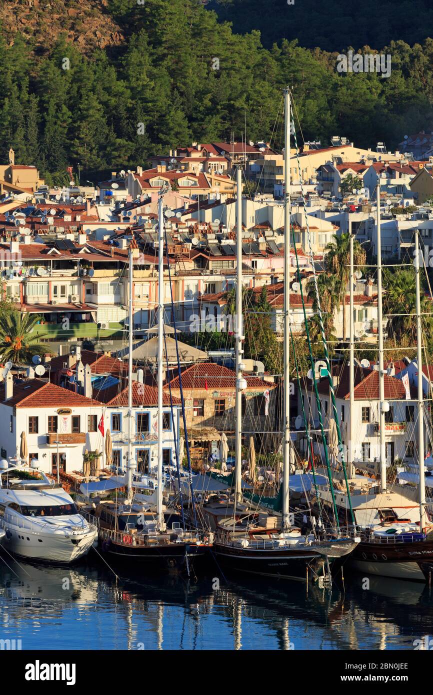 Yacht Marina,Marmaris,Turkey,Mediterranean Stock Photo