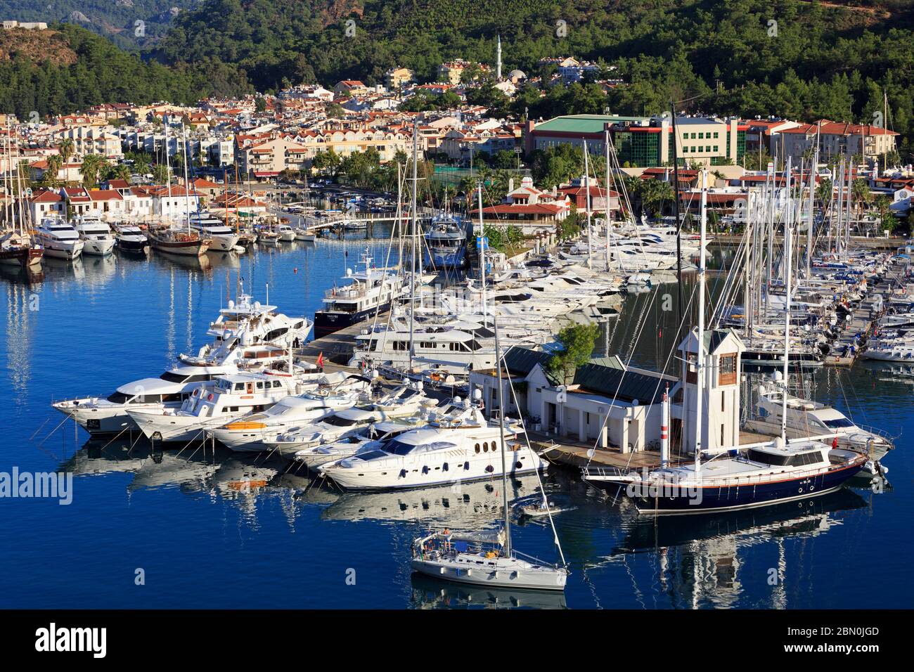 Yacht Marina,Marmaris,Turkey,Mediterranean Stock Photo