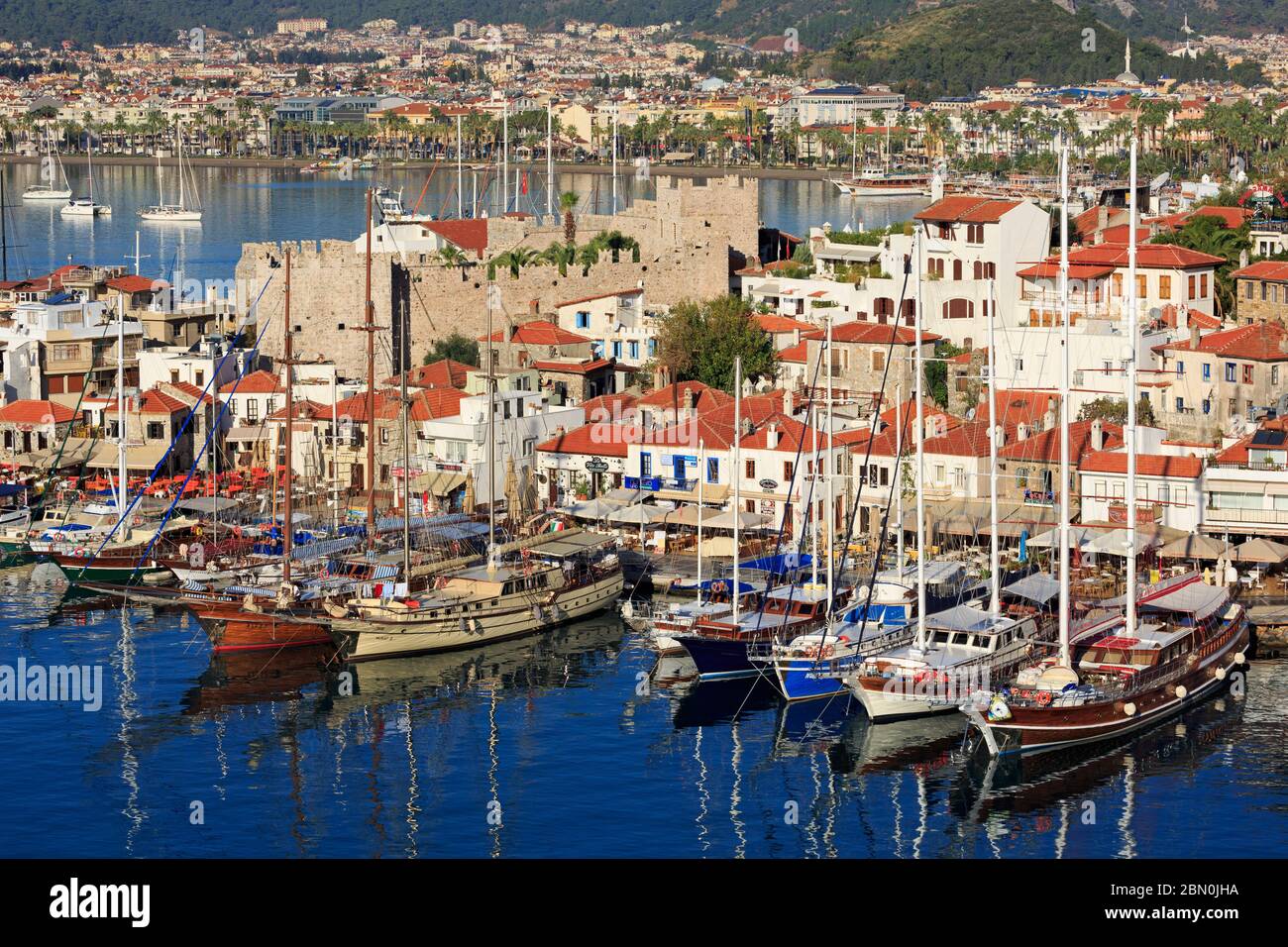 Castle in Old Town,Marmaris,Turkey,Mediterranean Stock Photo