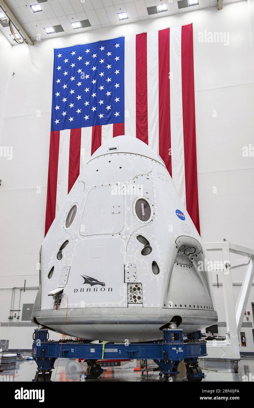 The Spacex Crew Dragon Spacecraft Undergoes Final Processing At Cape