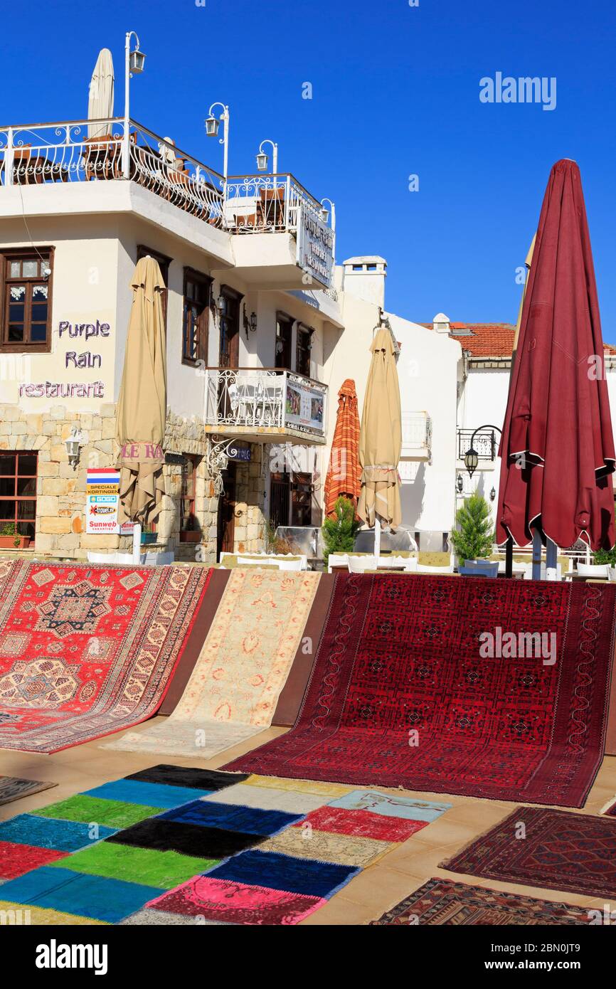 Carpet store in Old Town,Marmaris,Turkey,Mediterranean Stock Photo