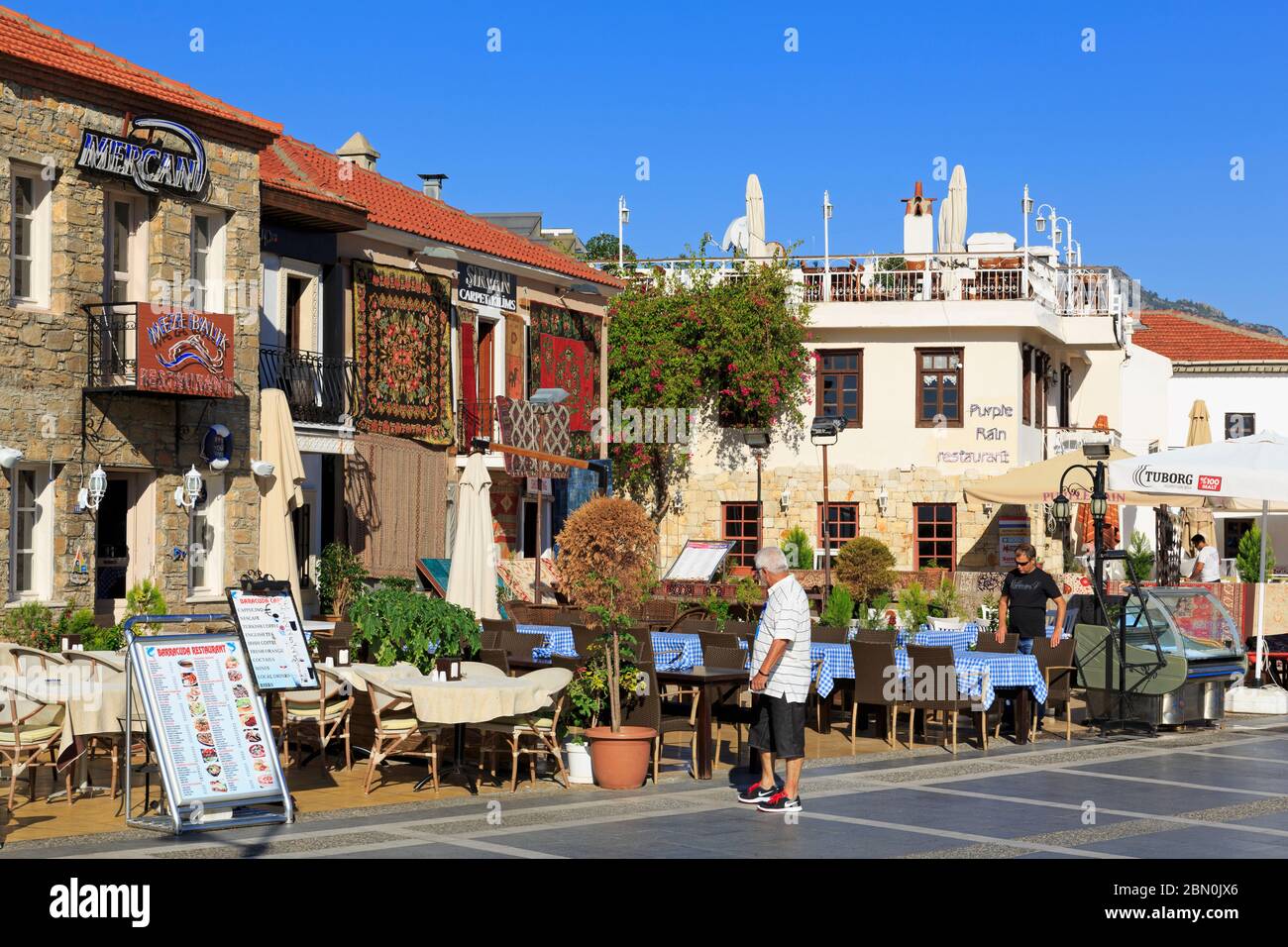 Restaurant in Old Town,Marmaris,Turkey,Mediterranean Stock Photo