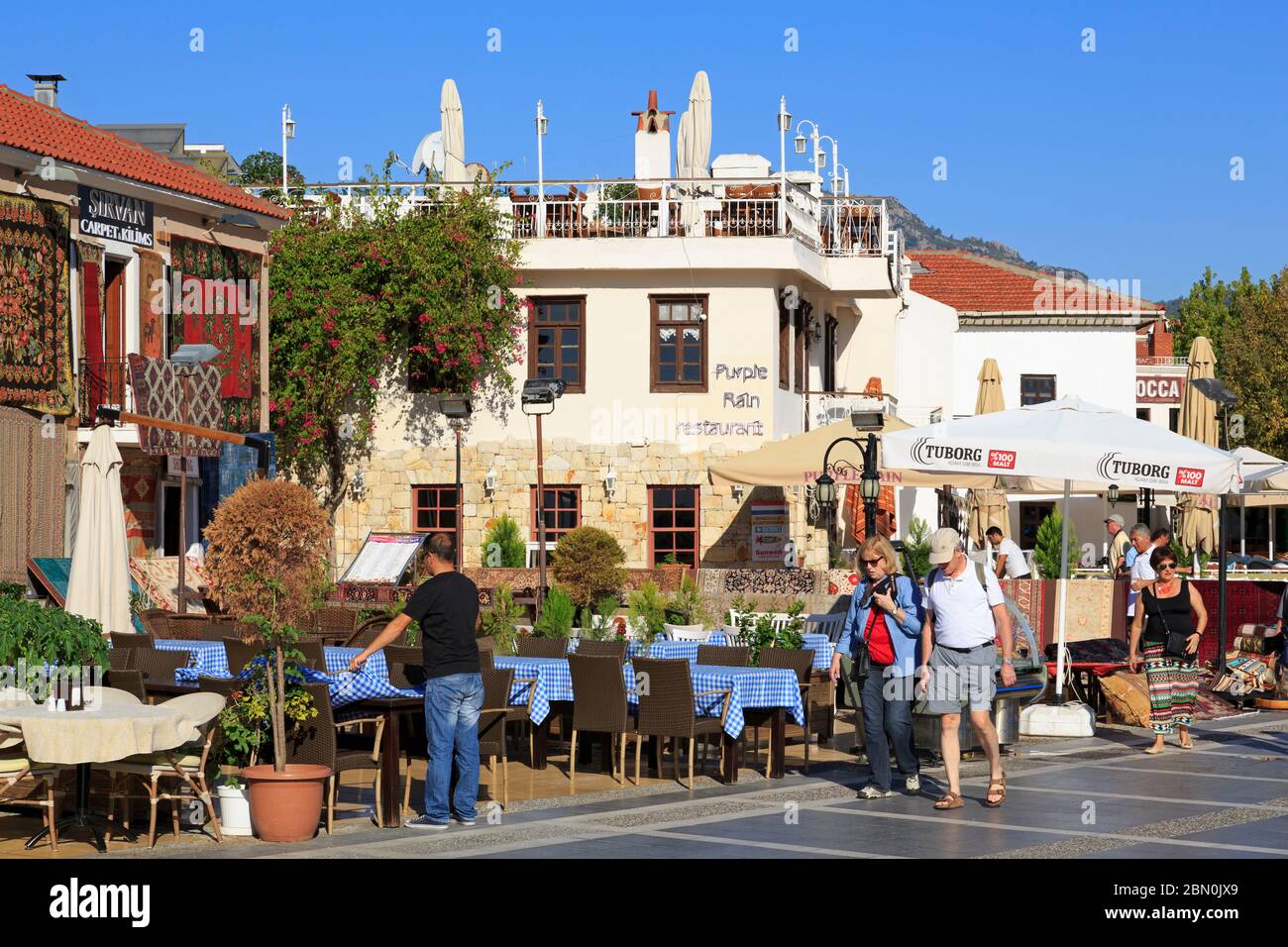 Restaurant in Old Town,Marmaris,Turkey,Mediterranean Stock Photo