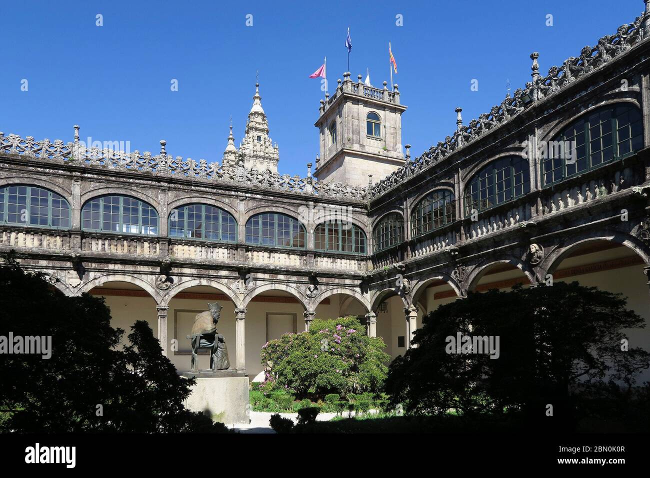 Colegio Fonseca at the Universidad de Santiago de Compostela university in Santiago de Compostela, Galicia, Spai Stock Photo