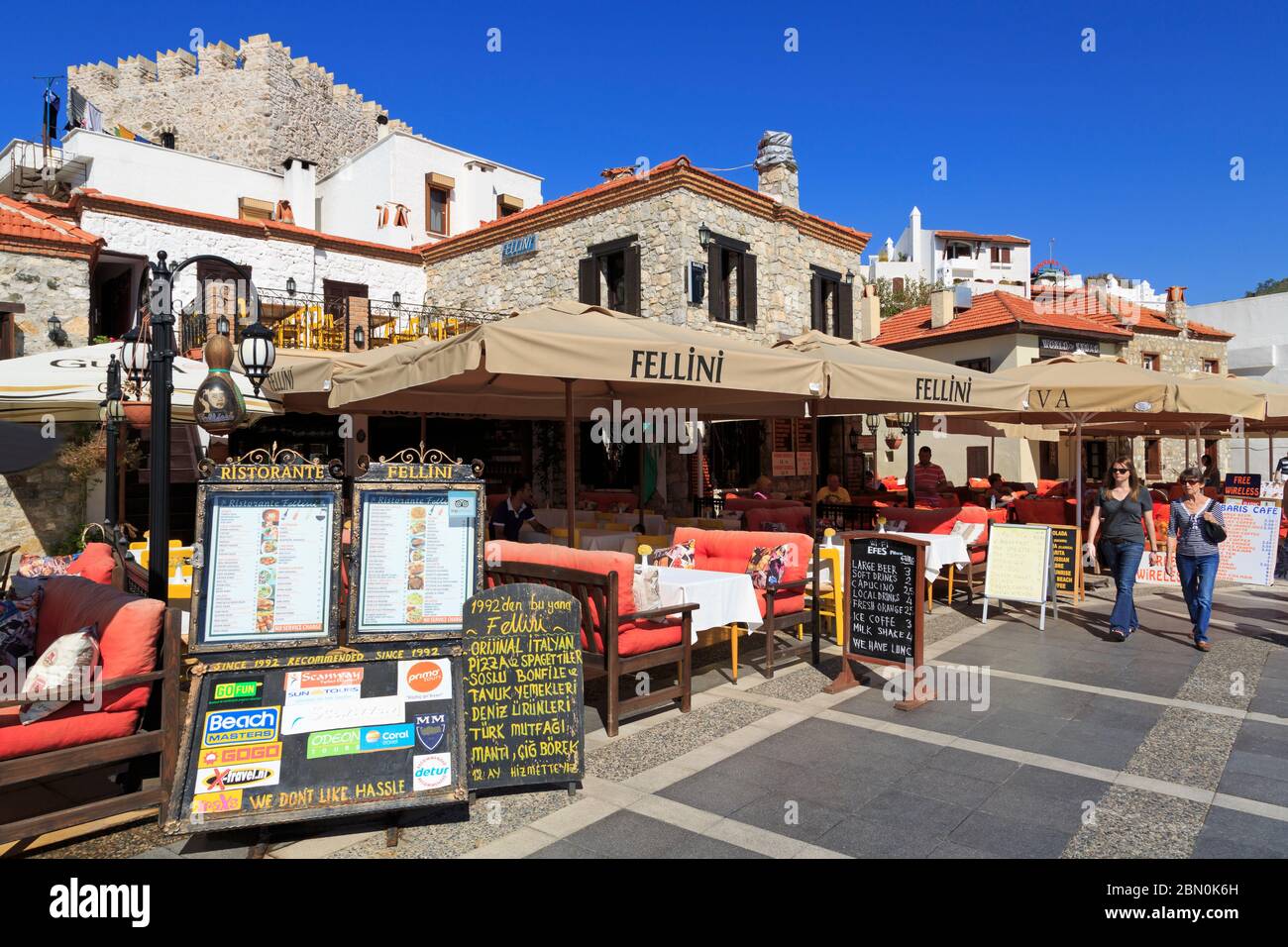 Restaurant in Old Town,Marmaris,Turkey,Mediterranean Stock Photo