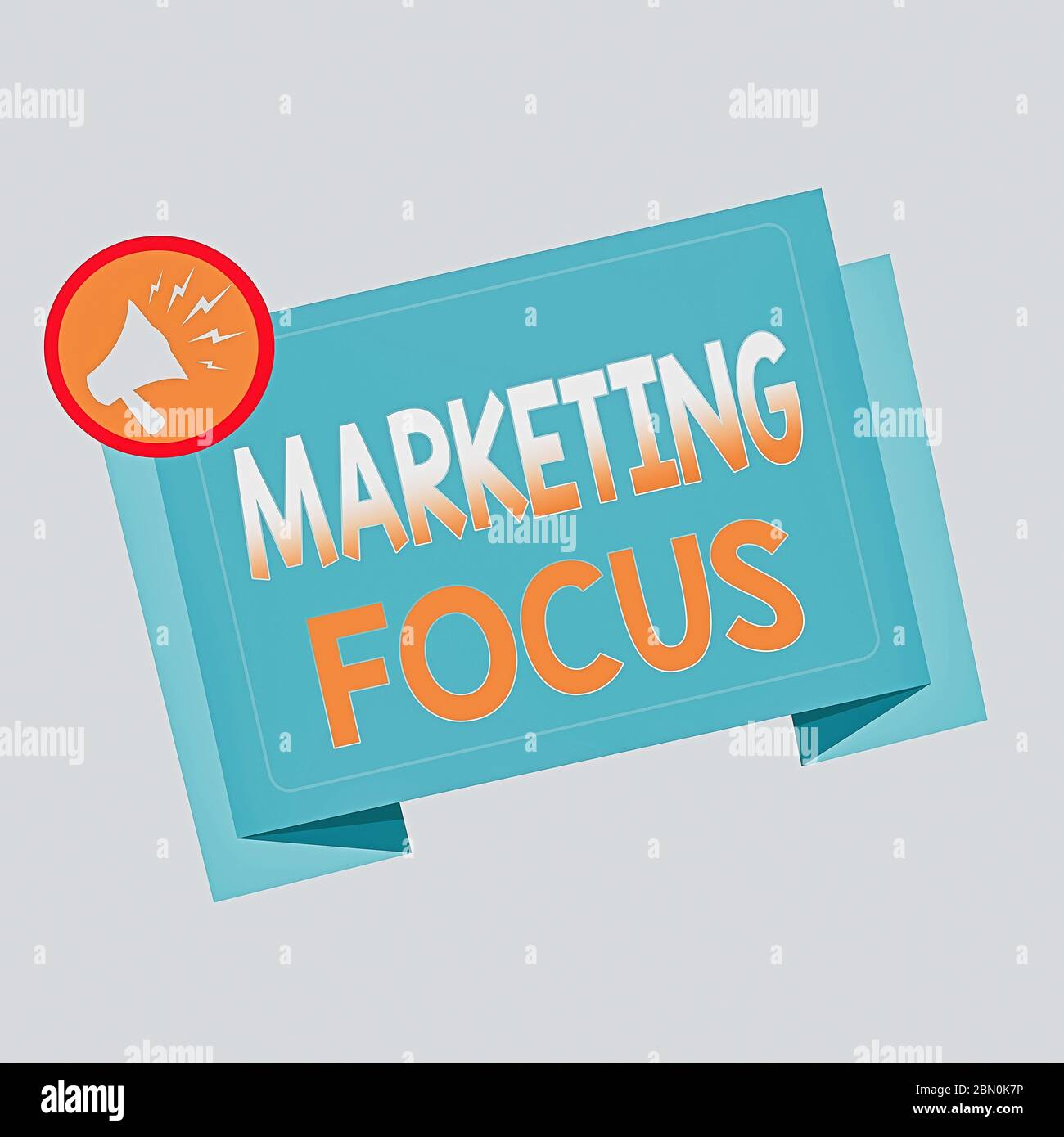 Text sign showing Marketing Focus. Business photo text understanding ...