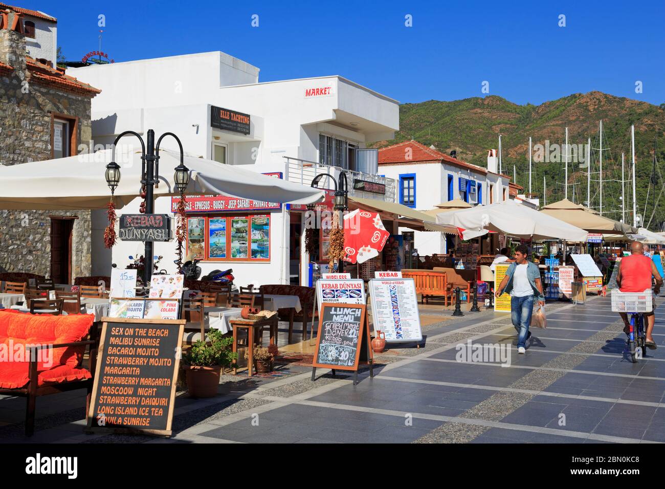 Restaurant in Old Town,Marmaris,Turkey,Mediterranean Stock Photo