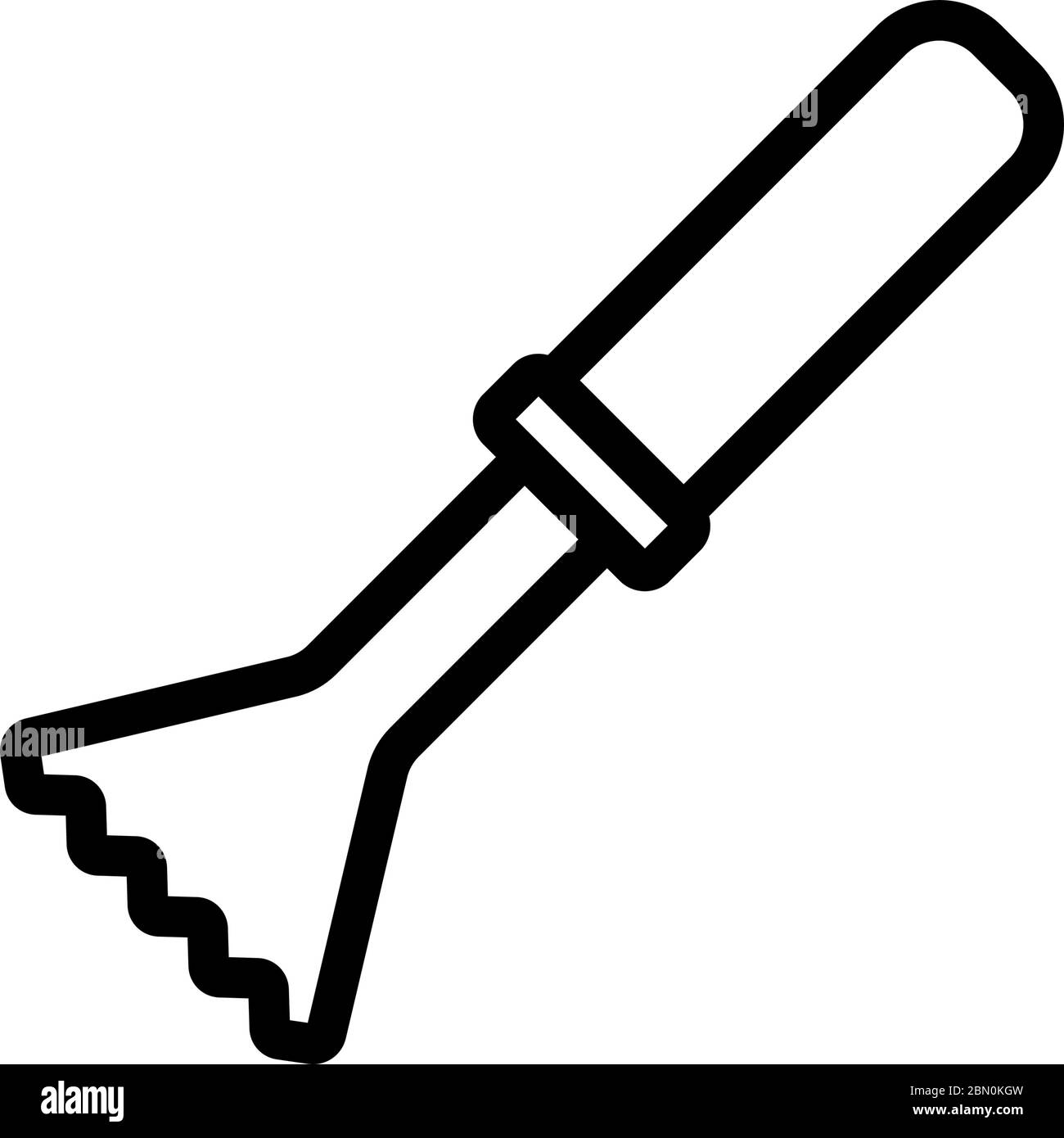 scrape knife icon vector outline illustration Stock Vector Image & Art ...