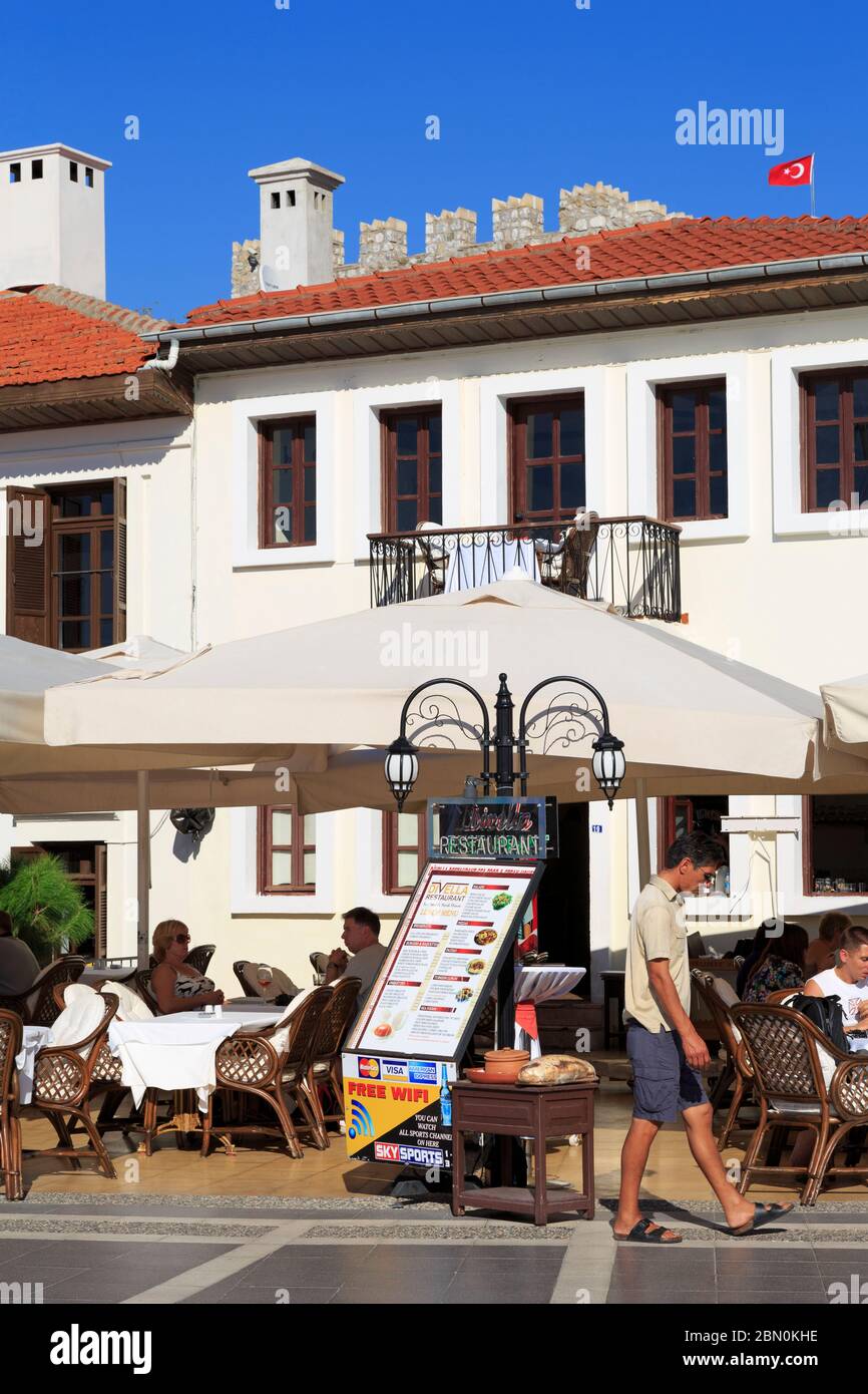 Restaurant in Old Town,Marmaris,Turkey,Mediterranean Stock Photo