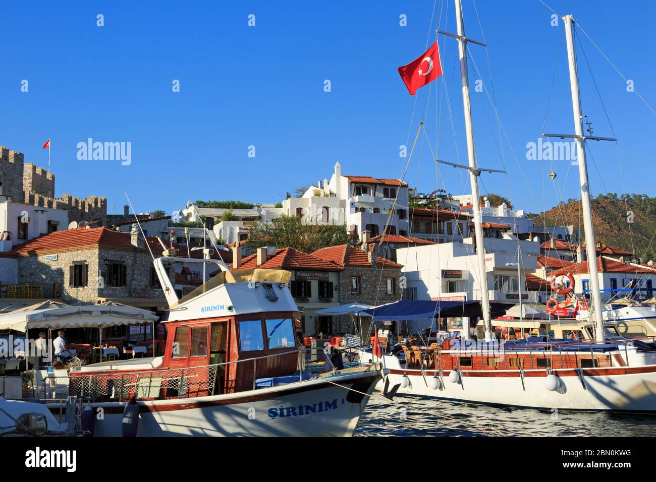 Turkish Cal Mar Boats in Old Town,Marmaris,Turkey,Mediterranean Stock Photo - Alamy