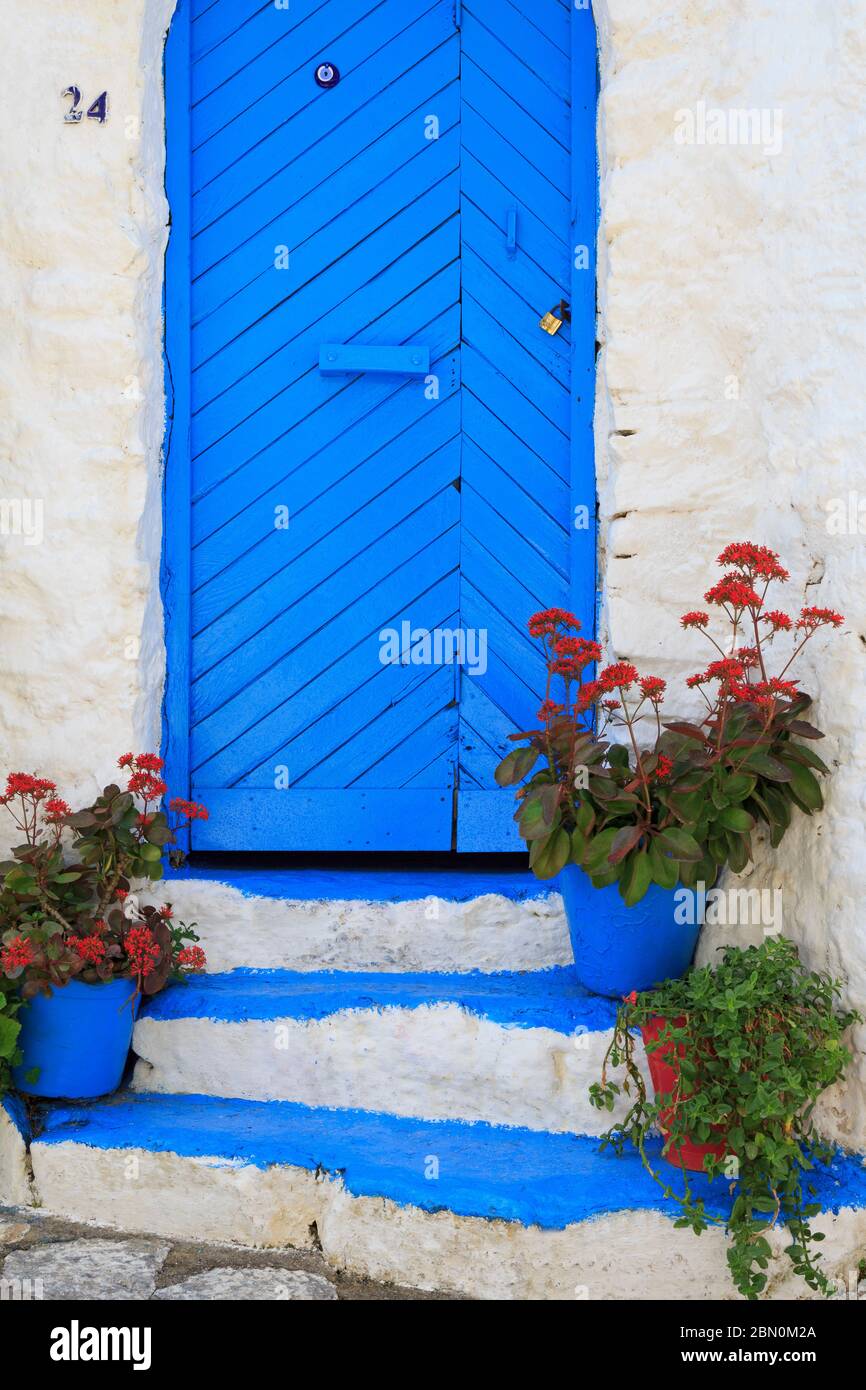 Door in Old Town, Marmaris, Mugla Province, Turkey Stock Photo