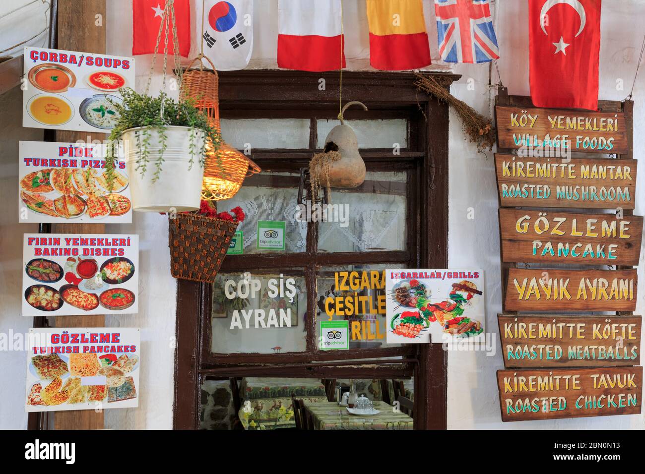 Restaurant, Sirince Village, Izmir Province, Turkey Stock Photo - Alamy