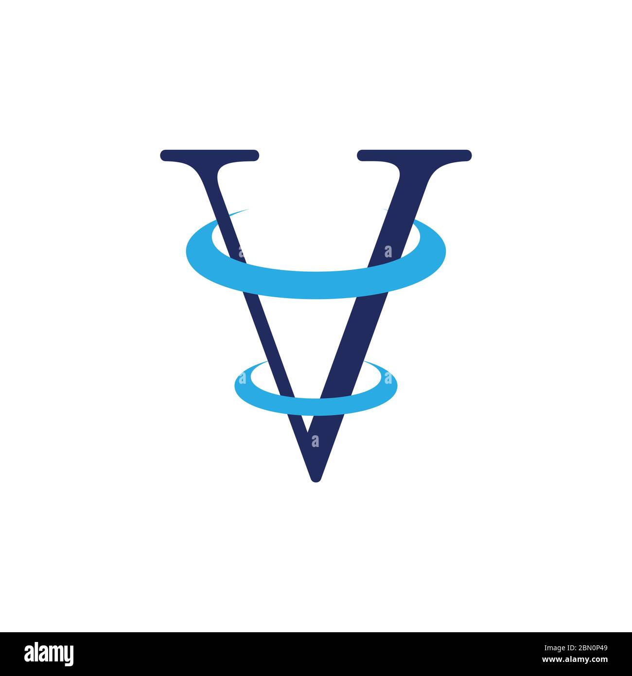 letter v circle rotate motion design logo vector Stock Vector Image ...