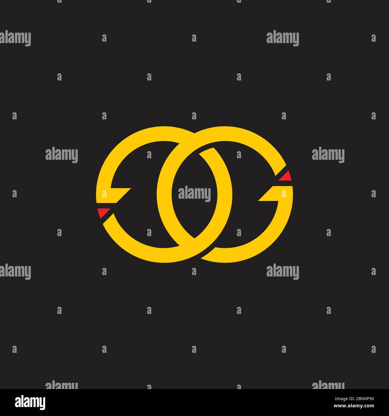 letters ge circle arrow monogram logo vector Stock Vector