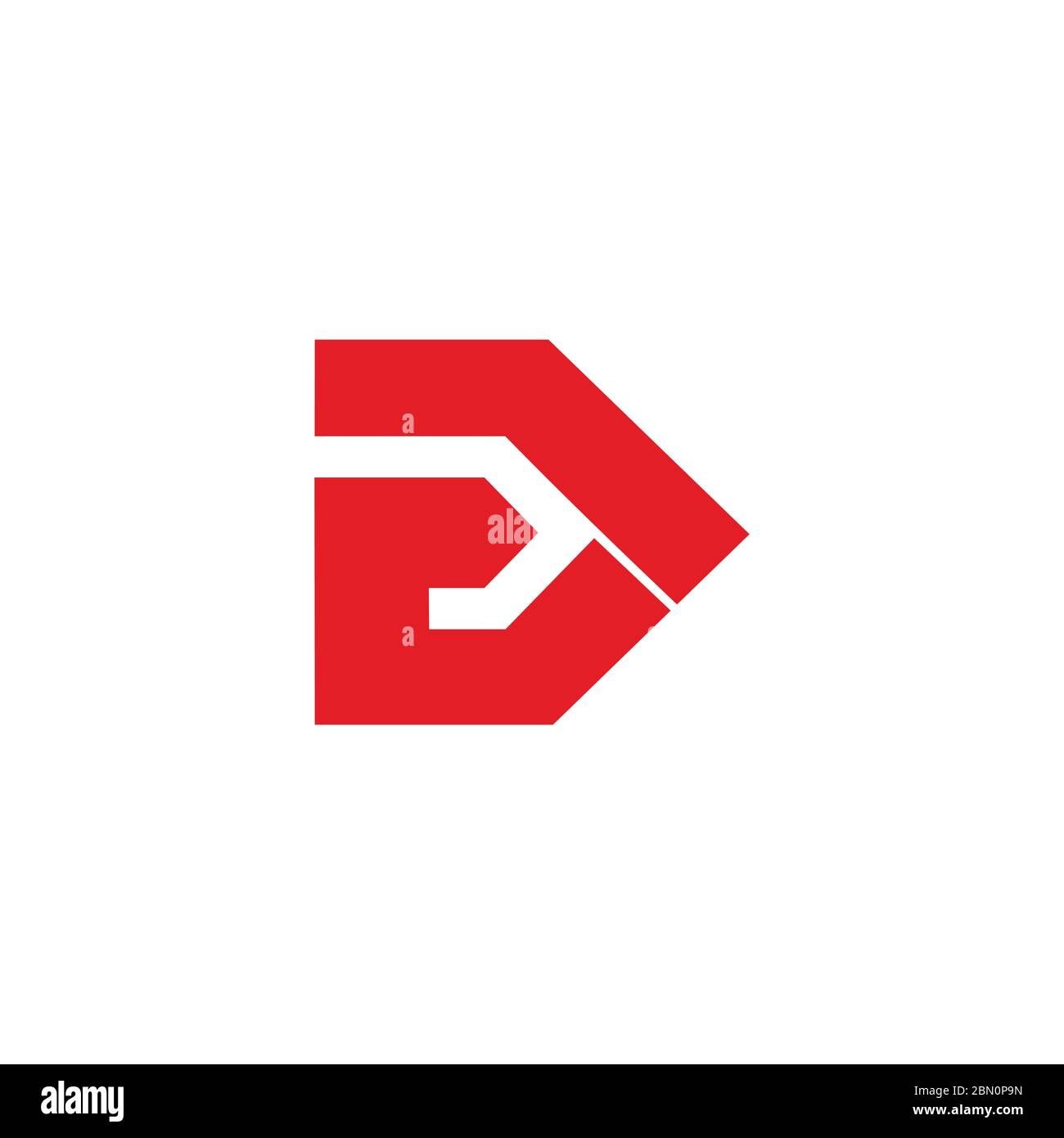 abstract letter e arrow simple geometric logo vector Stock Vector Image ...